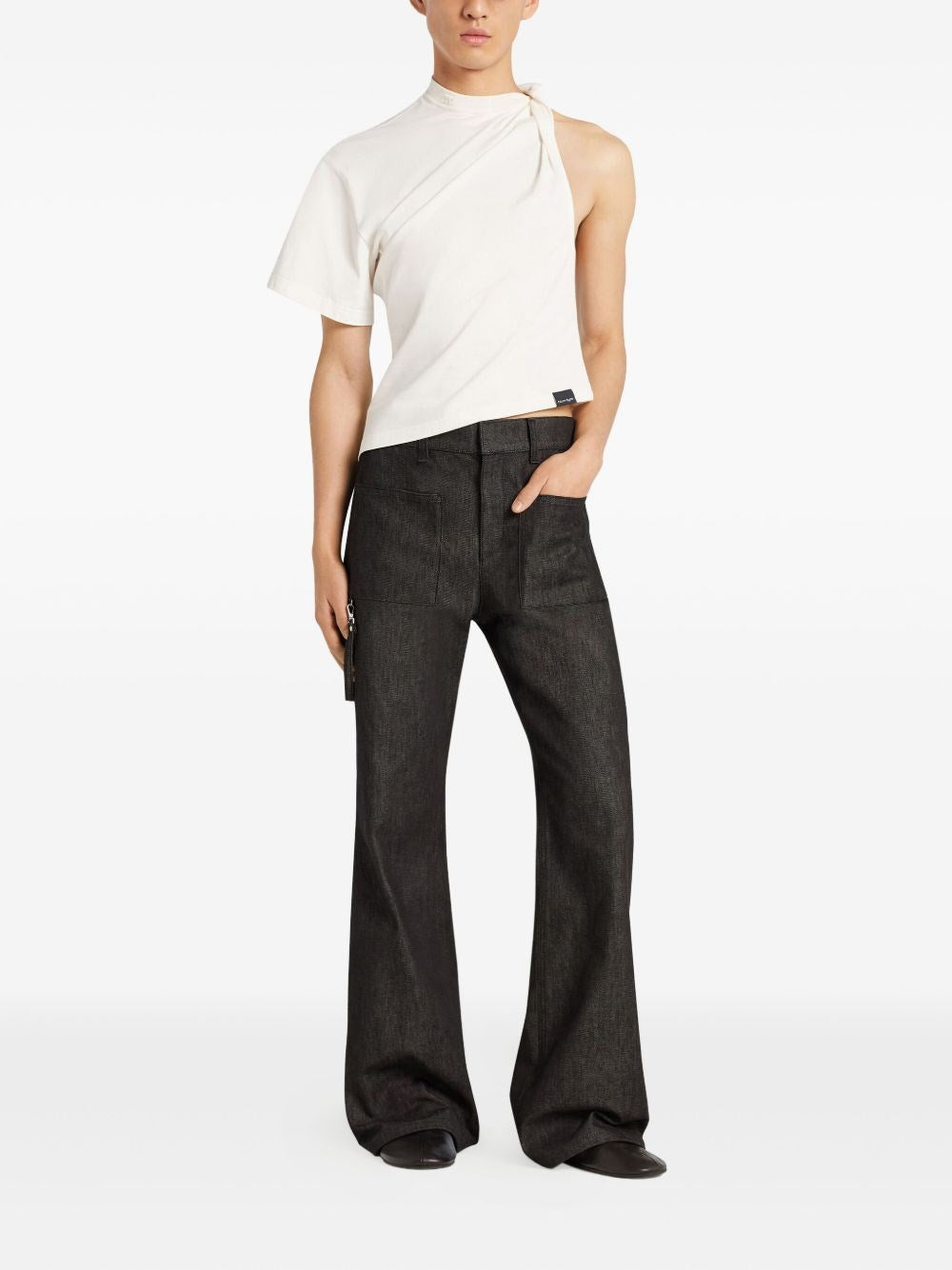 Courreges Women Asymmetrical T-Shirt COURREGES