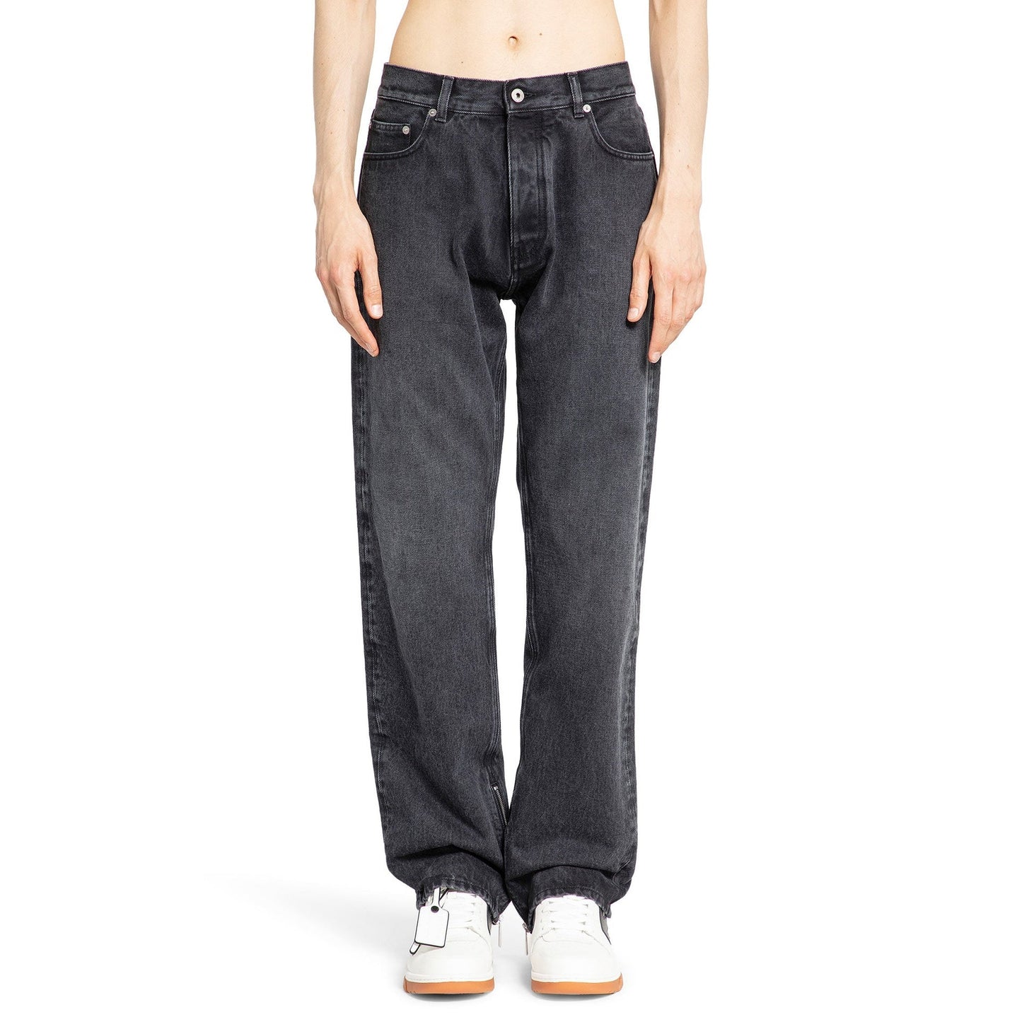 Off-White Washed Denim Jeans Men OFF-WHITE