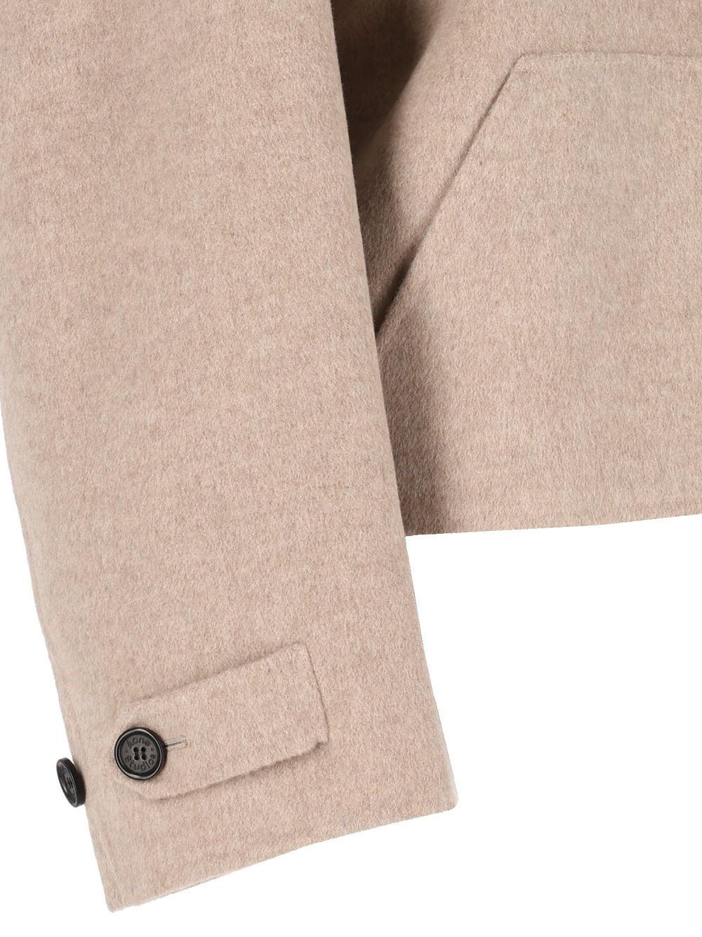 Acne Studios Women Wool Pea Coat With Zip ACNE STUDIOS