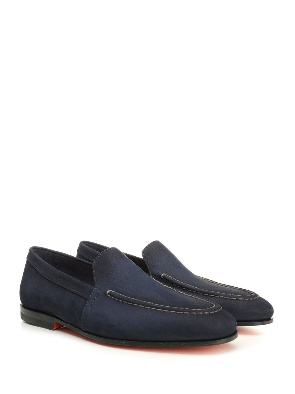 Santoni Men Malibu Suede Moccasin SANTONI