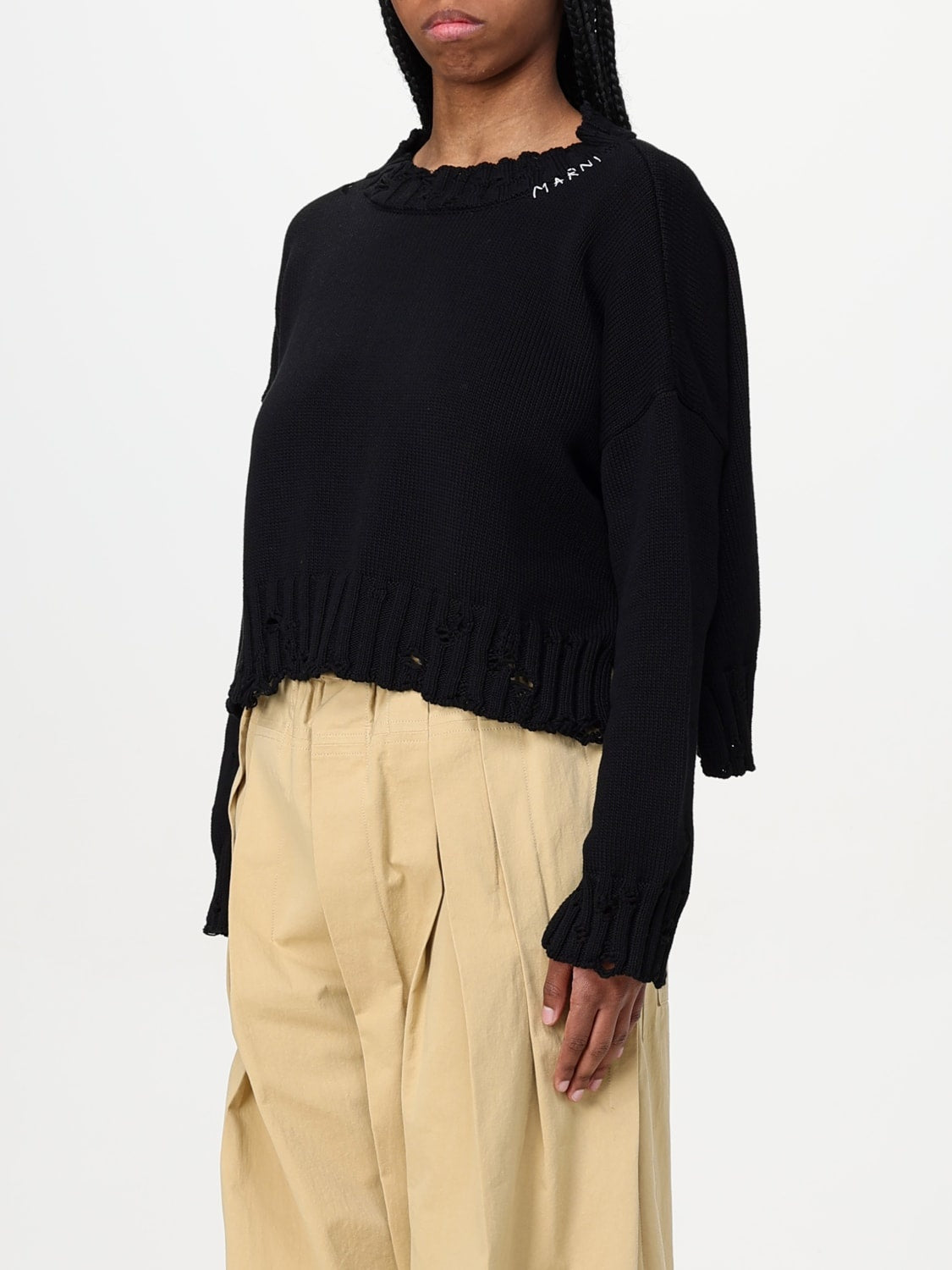 Marni  dishevelled cotton sweater MARNI