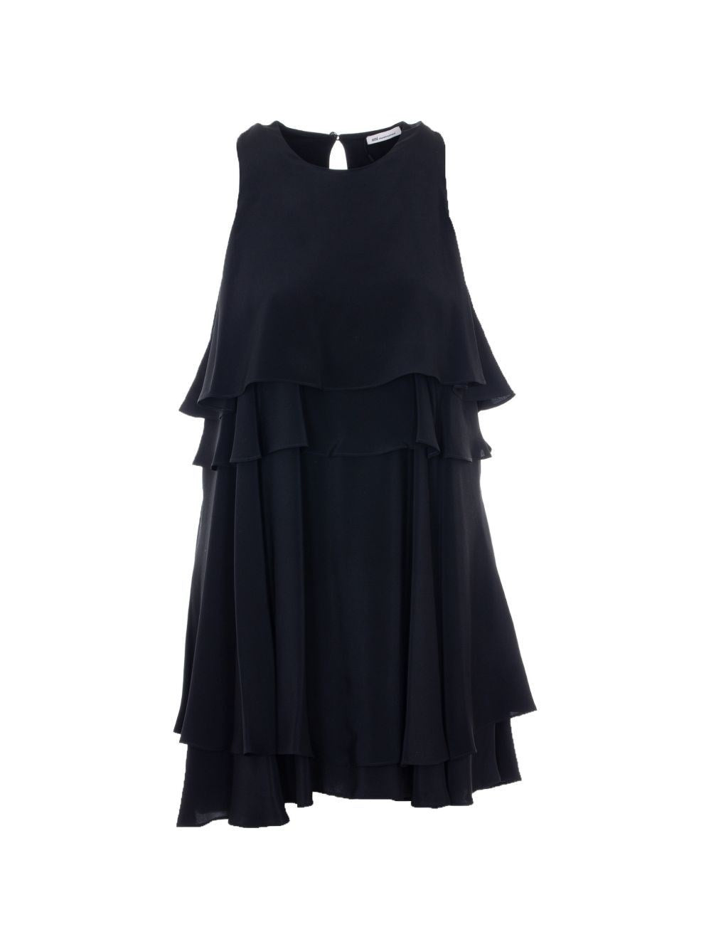 Ami Women Short Sleeveless Dress With Ruffles AMI PARIS