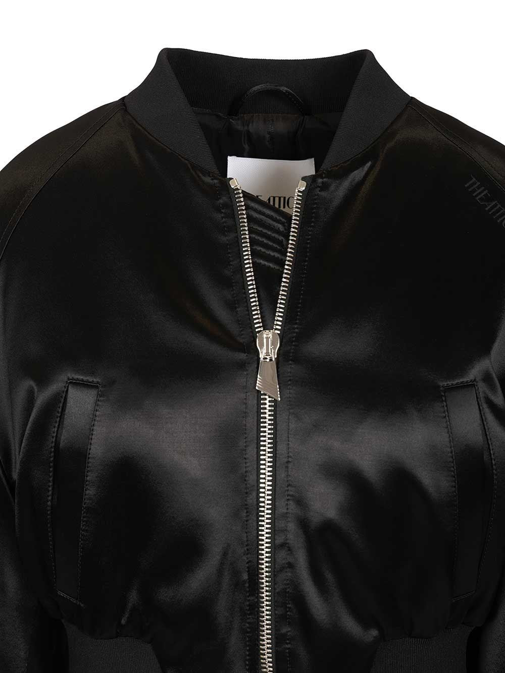 The Attico Women Satin Bomber Jacket THE ATTICO