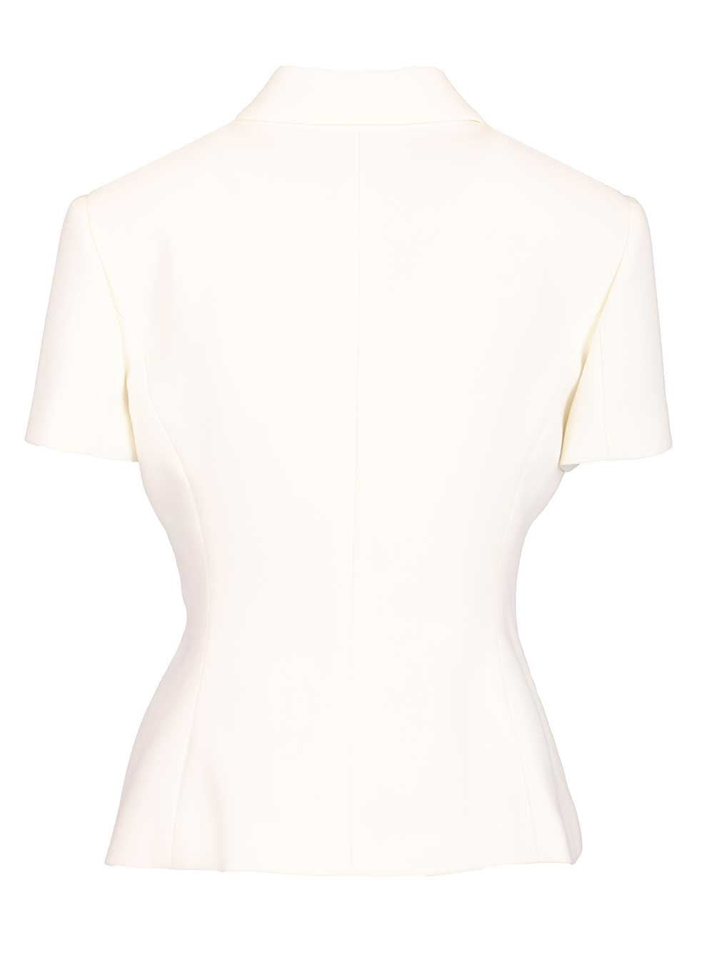 Versace Women Fitted Jacket In Double Wool Crêpe VERSACE