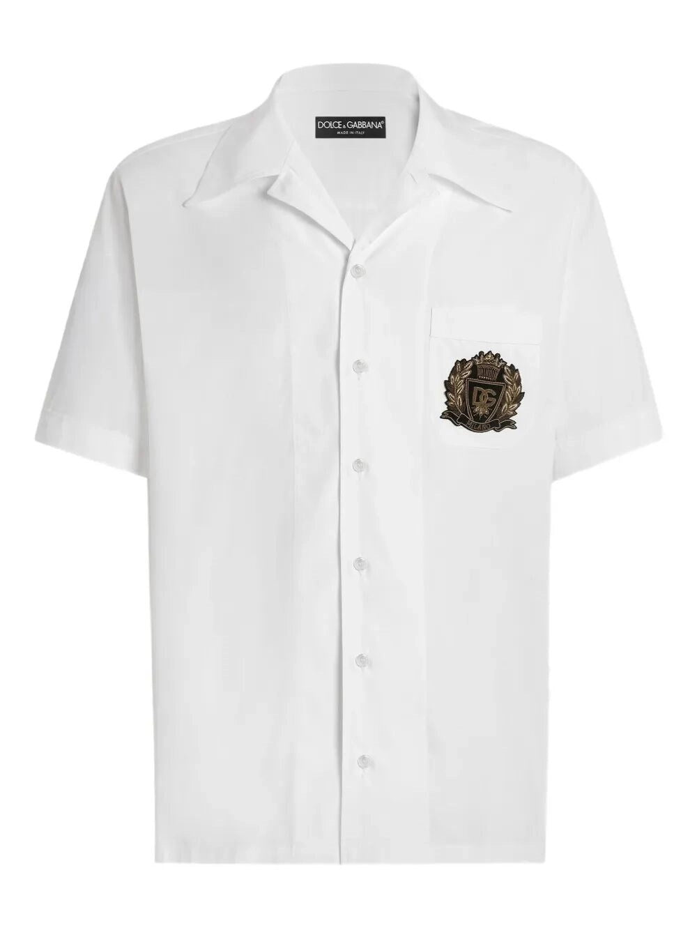 Dolce & Gabbana Men Hawaiian Shirt With Embroidery DOLCE & GABBANA