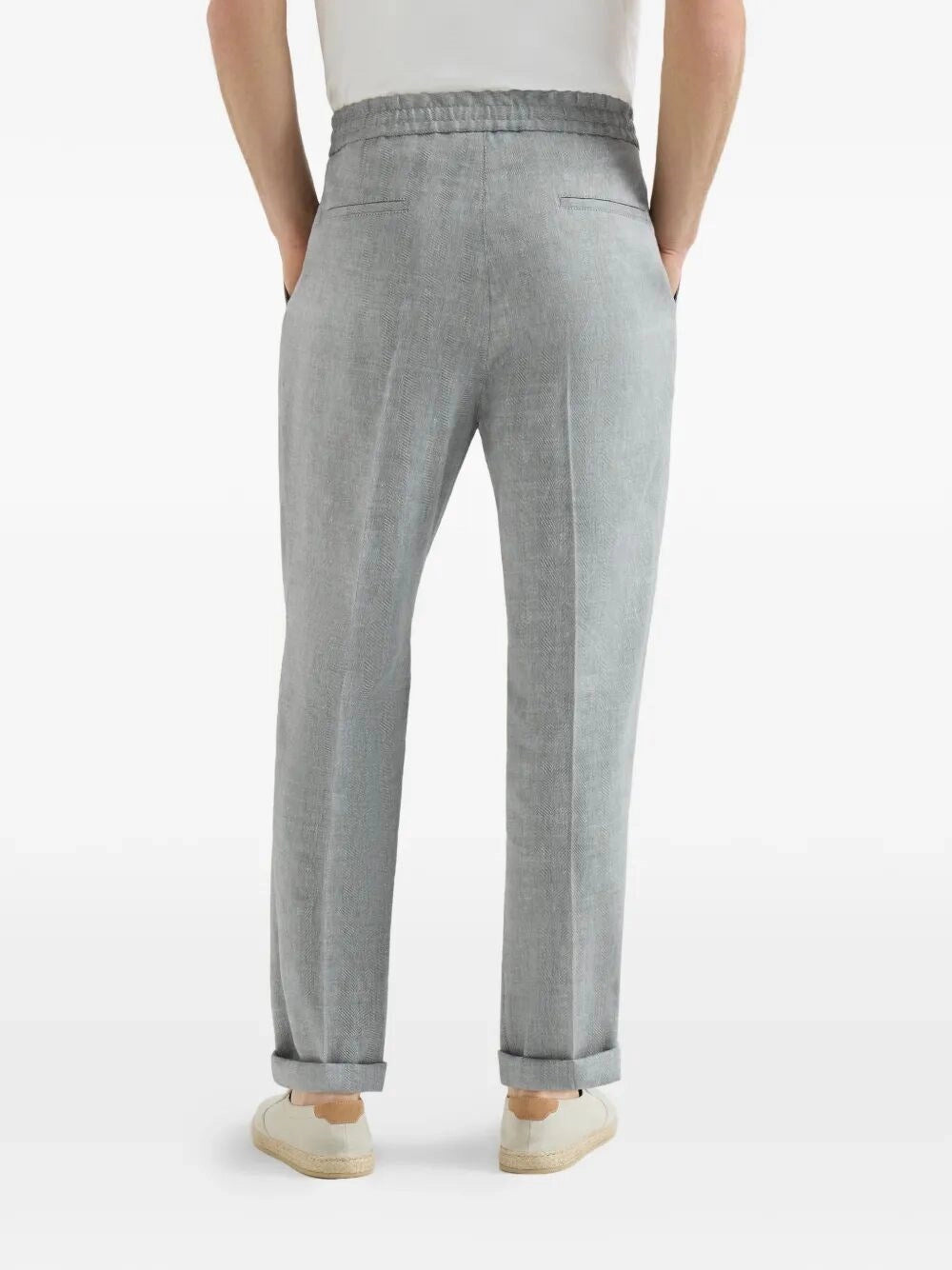 Brunello Cucinelli Men Pants With Drawstring And Double Pleats BRUNELLO CUCINELLI