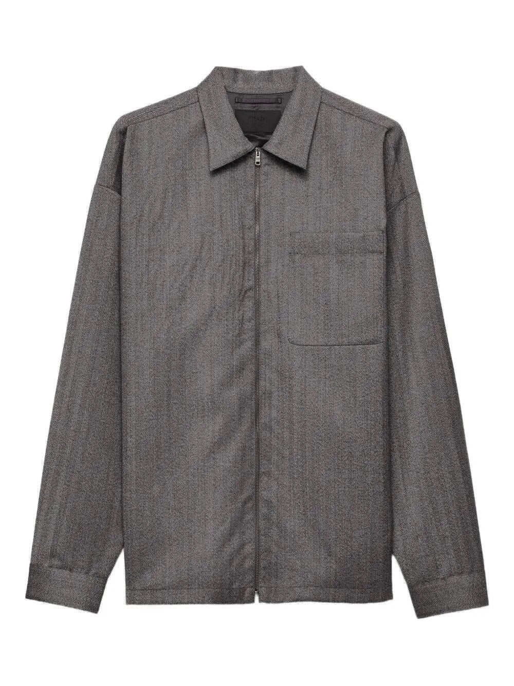 Prada Men Wool Shirt Jacket PRADA