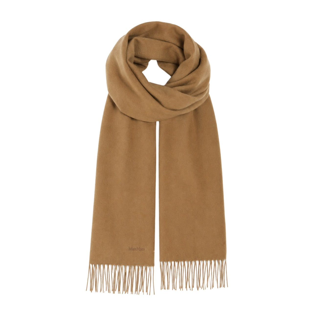 Max Mara Women Baci Cashmere Stole With Logo