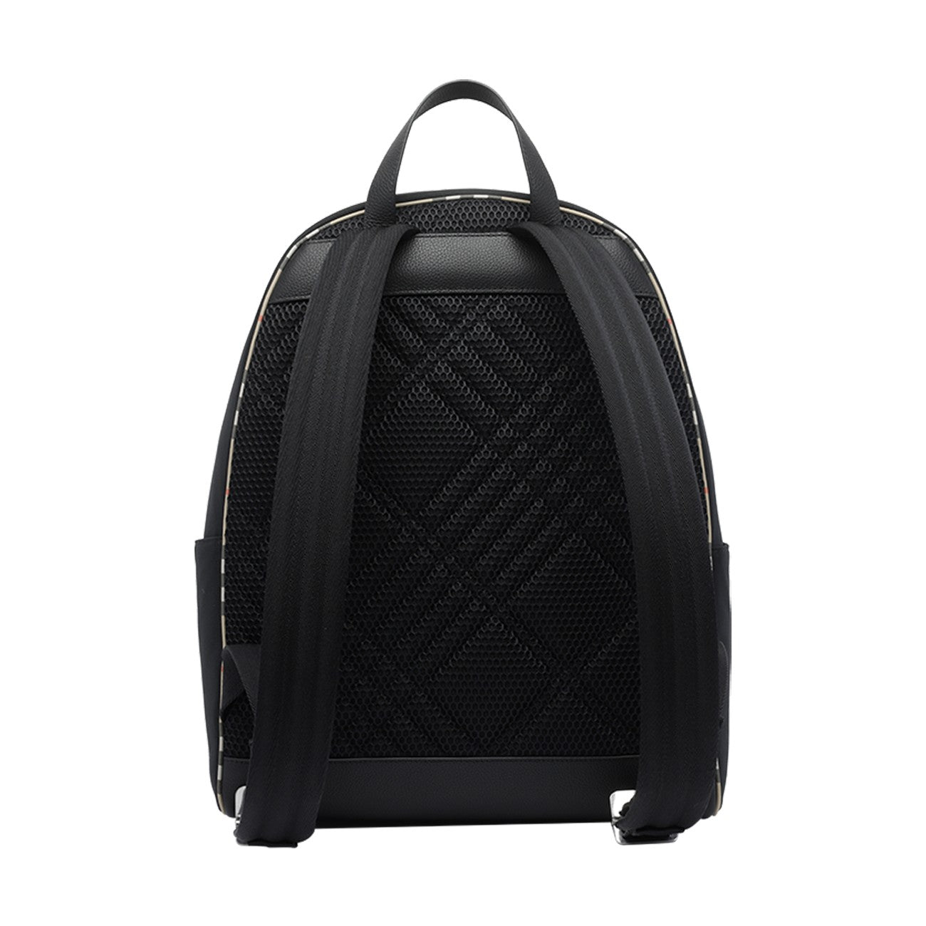 Burberry Men Backpack With Check Trim BURBERRY