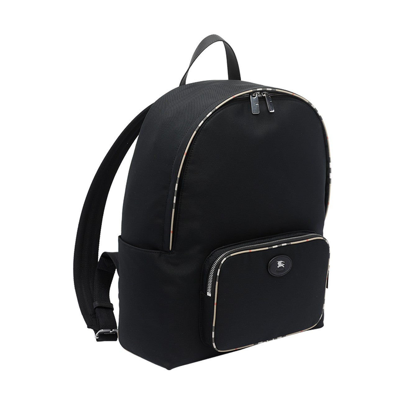 Burberry Men Backpack With Check Trim BURBERRY