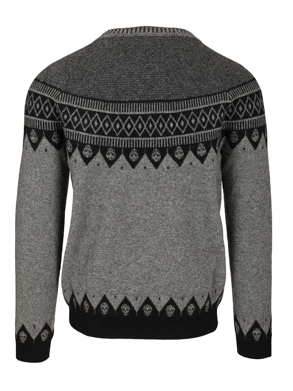 Mcqueen Men Sweater With Skulls ALEXANDER MCQUEEN