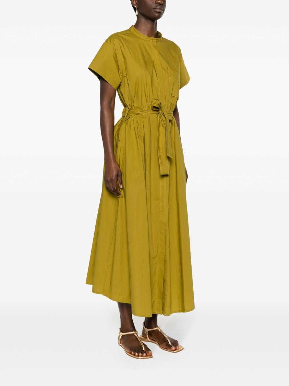 Forte_Forte Women Green Cotton Shirtdress FORTE FORTE