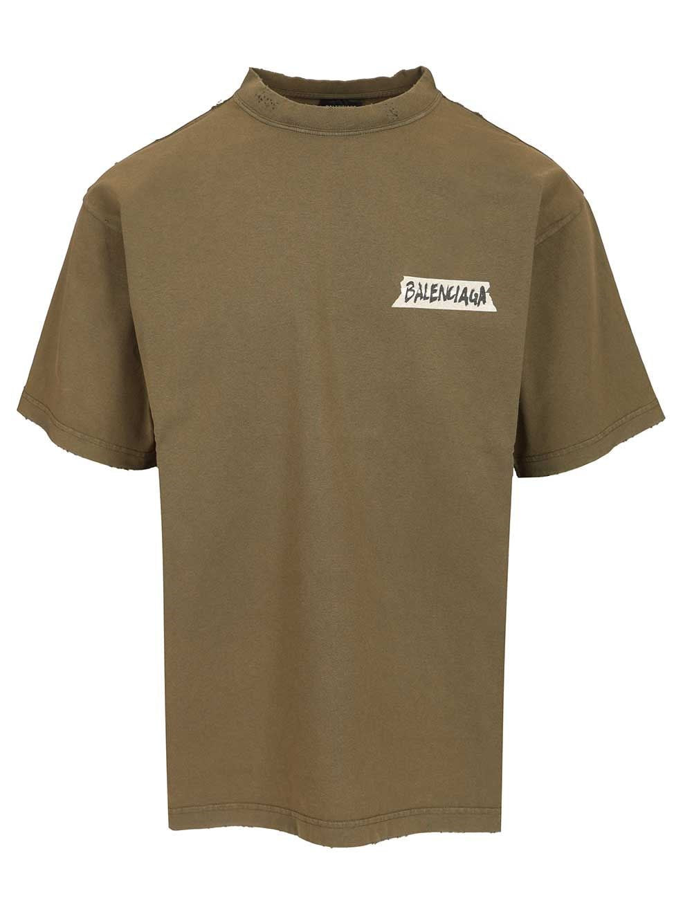 Balenciaga Men 'Masking Tape' T-Shirt BALENCIAGA
