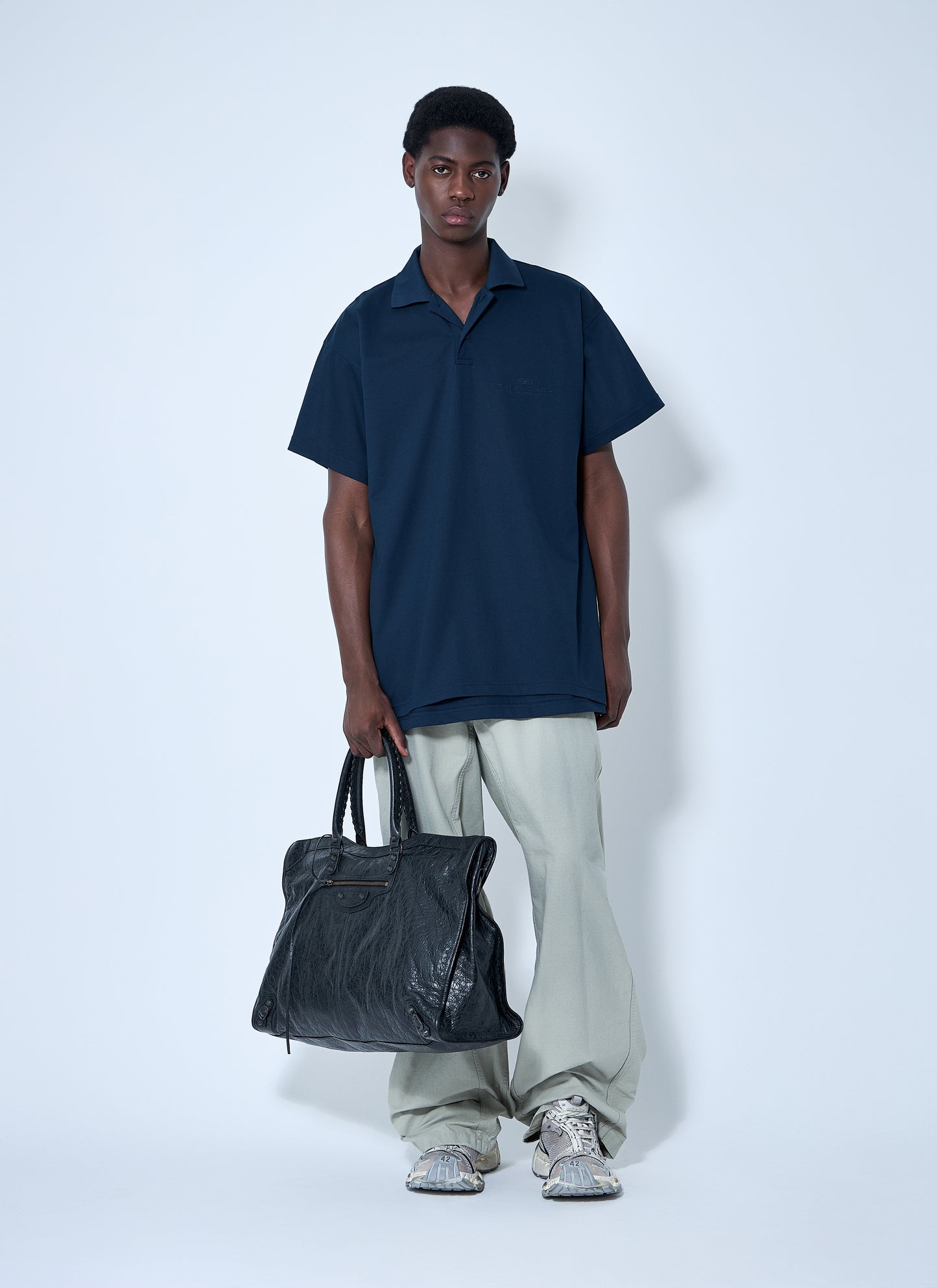Balenciaga Men Interwined Polo Shirt BALENCIAGA