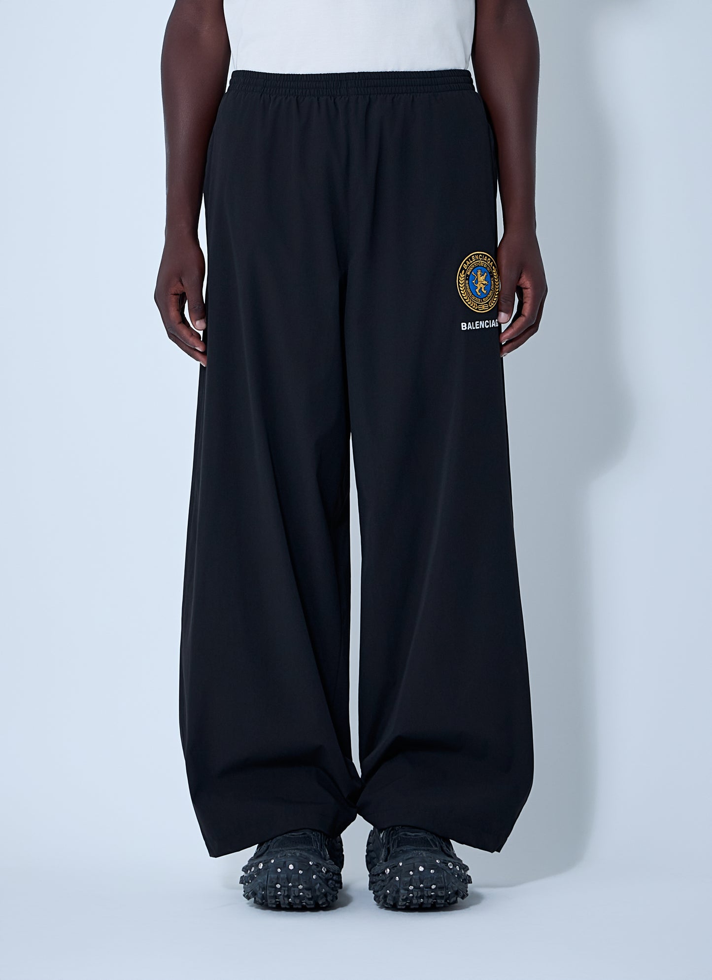 Balenciaga Men Logo Motif Track Pants BALENCIAGA