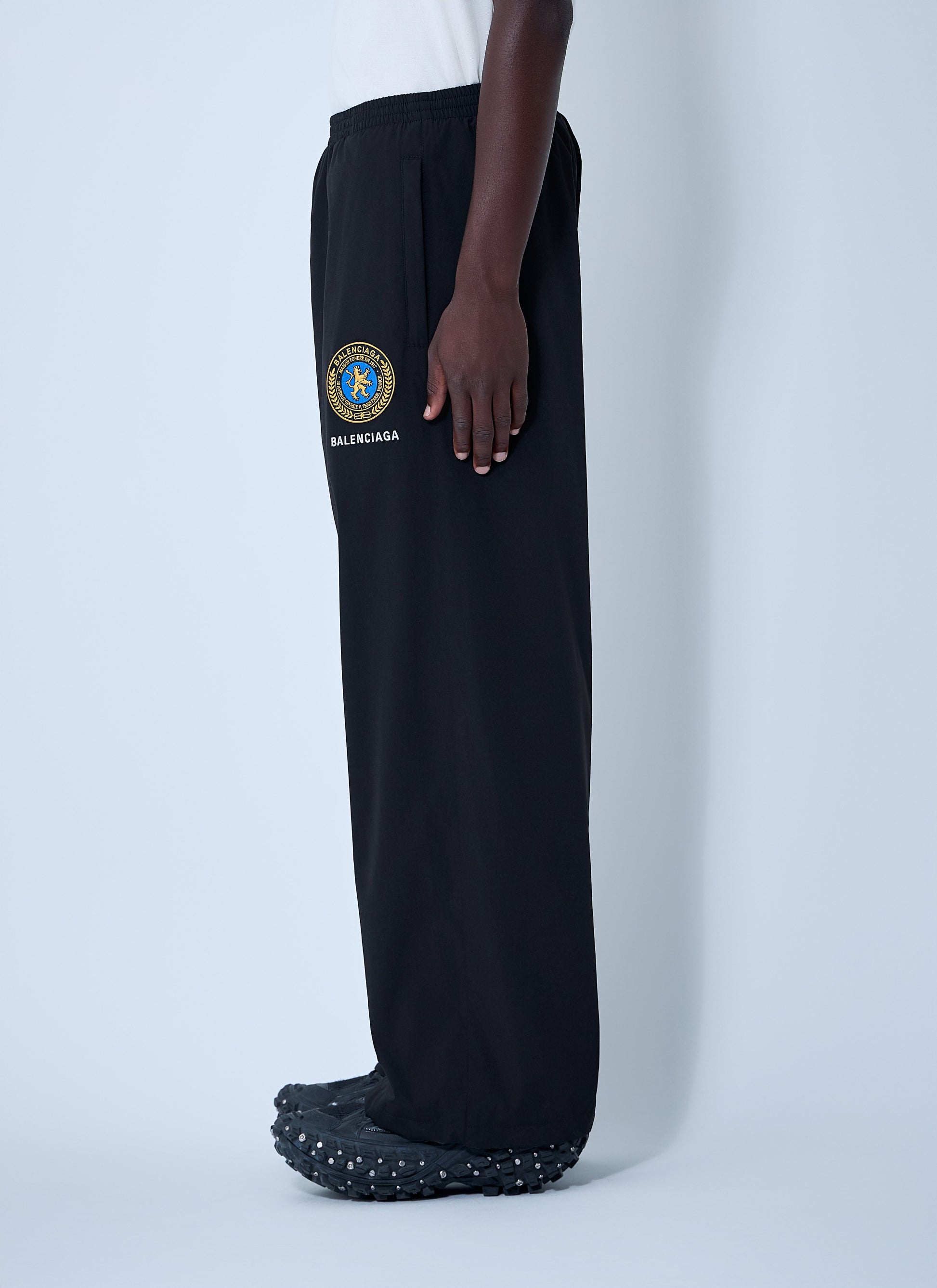 Balenciaga Men Logo Motif Track Pants BALENCIAGA