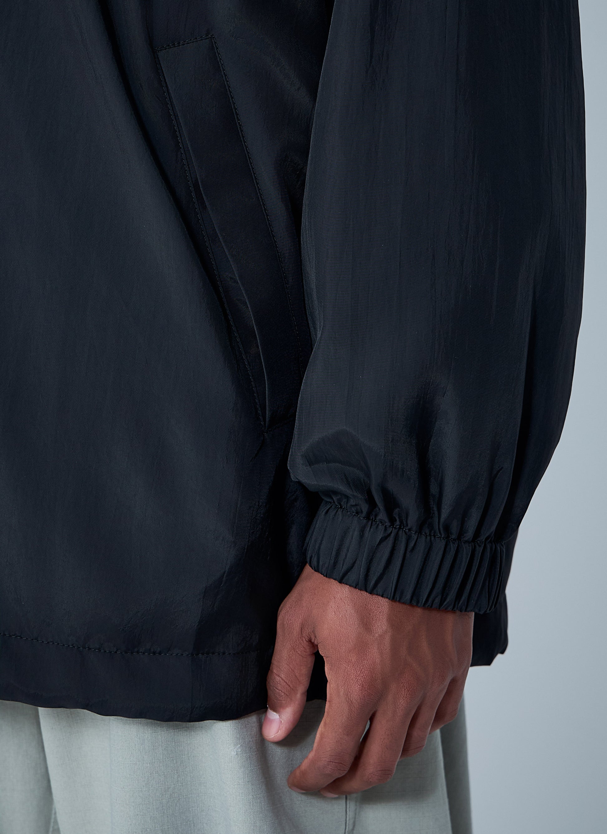 Balenciaga Men Logo Motif Windbreaker Jacket BALENCIAGA