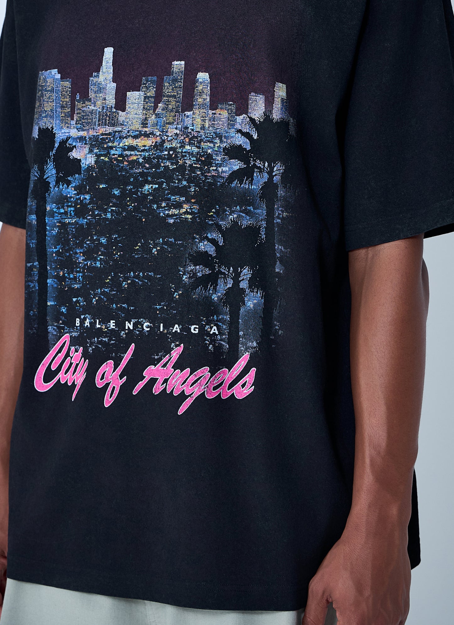 Balenciaga Men City Of Angels T-Shirt BALENCIAGA