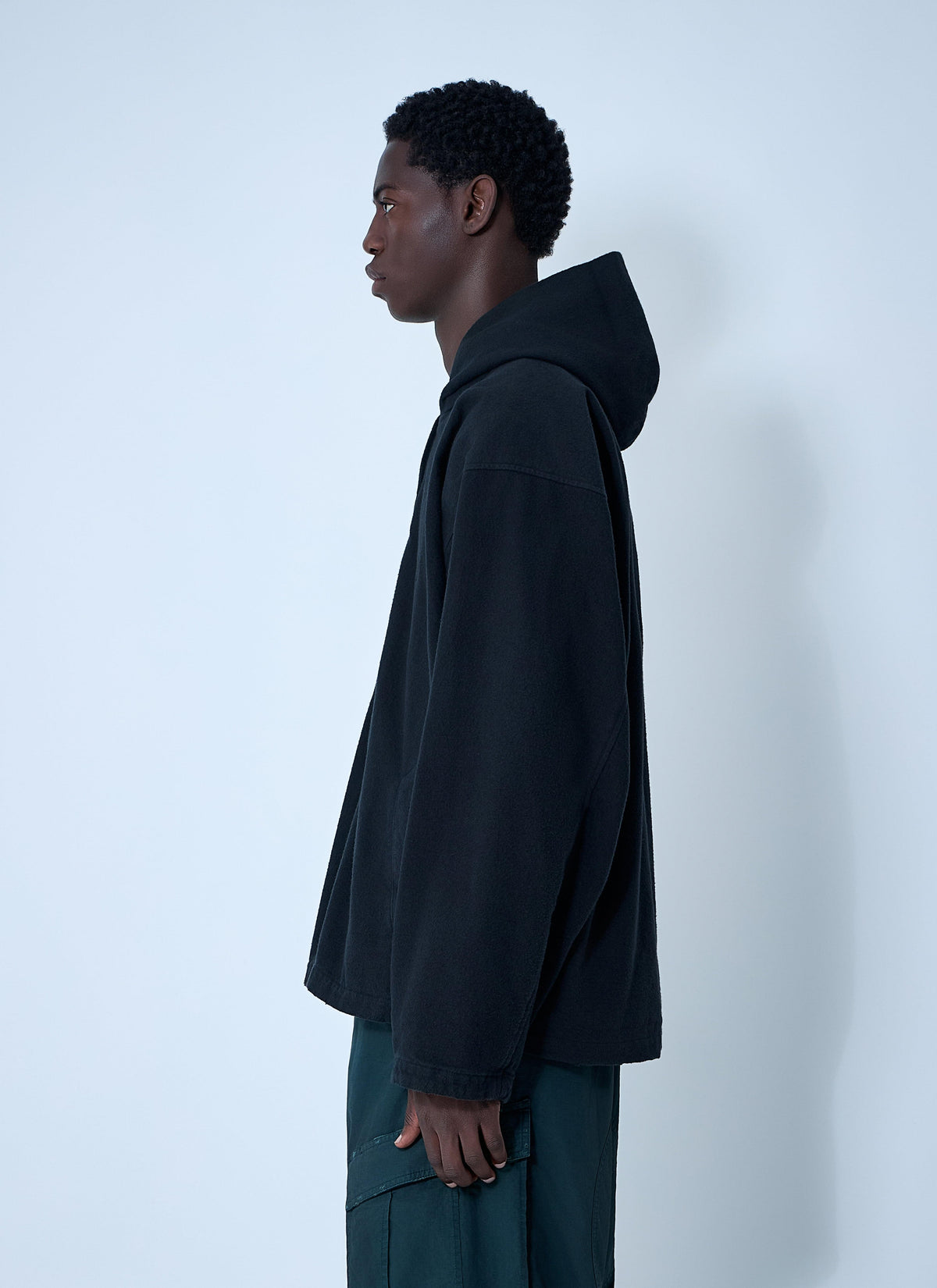 Balenciaga Men Logo Motif Zip-Up Jacket BALENCIAGA