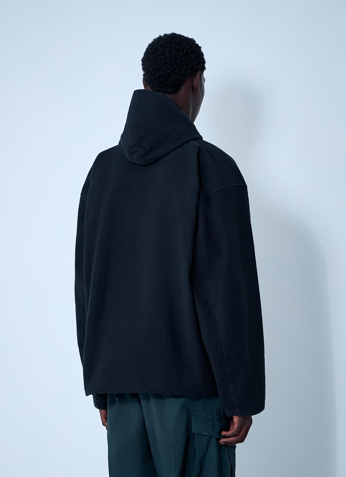 Balenciaga Men Logo Motif Zip-Up Jacket BALENCIAGA
