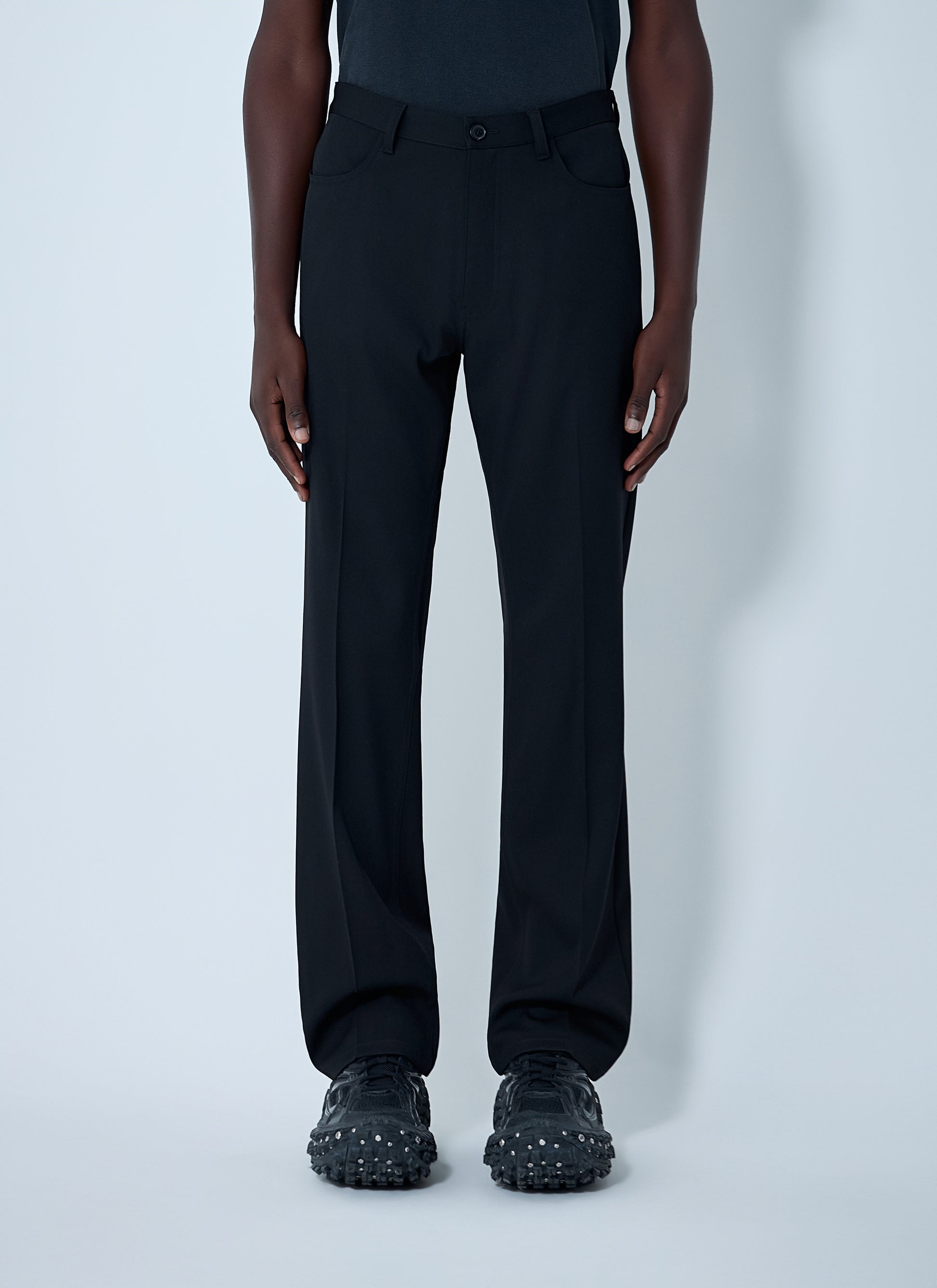 Balenciaga Men Tailored Wool-Blend Pants BALENCIAGA