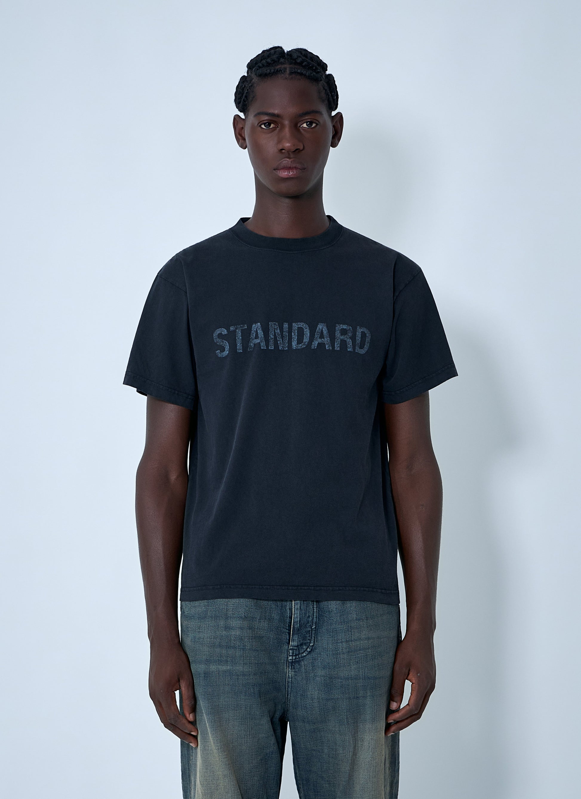 Balenciaga Men Text Motif T-Shirt BALENCIAGA