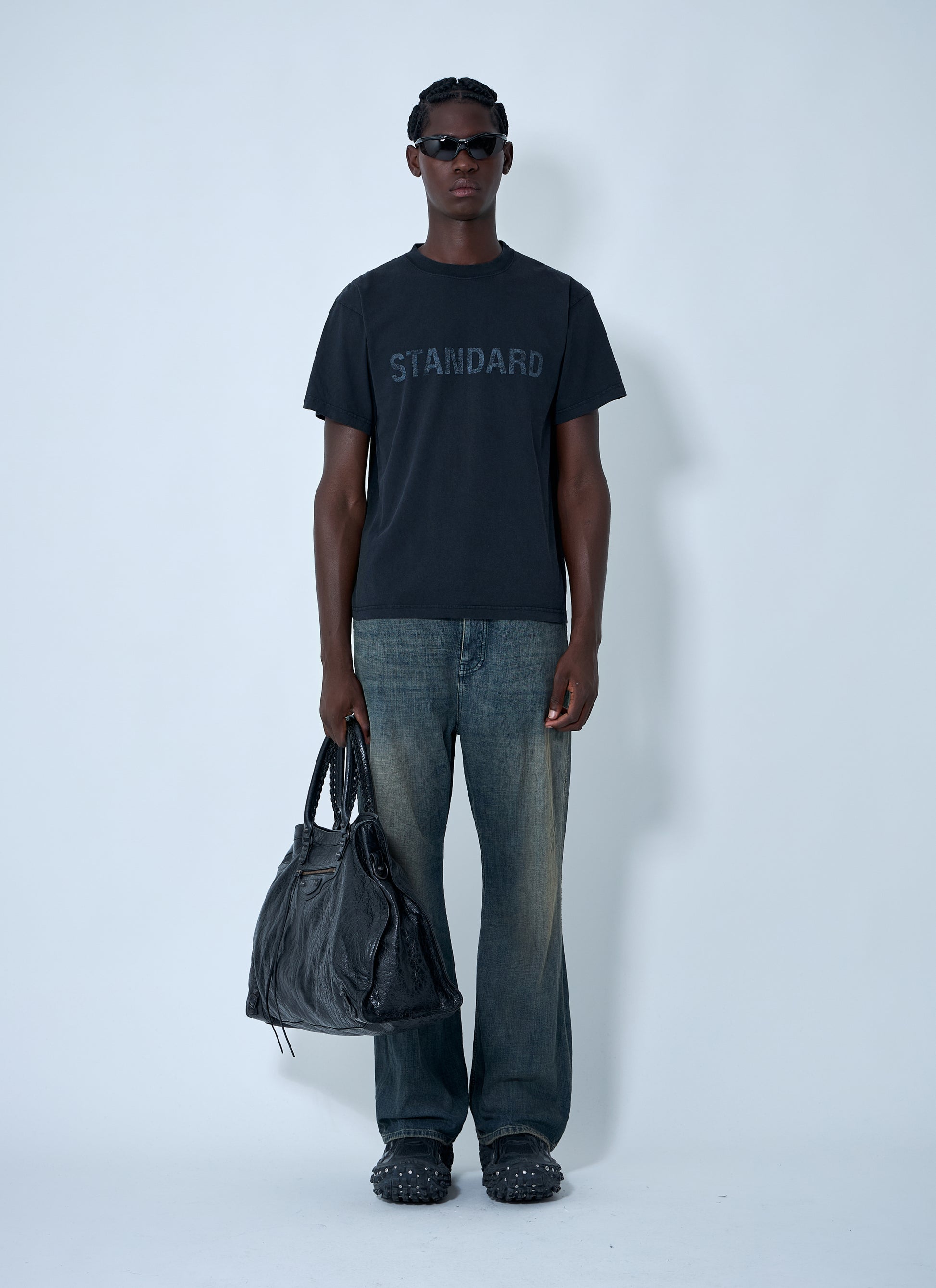 Balenciaga Men Text Motif T-Shirt BALENCIAGA