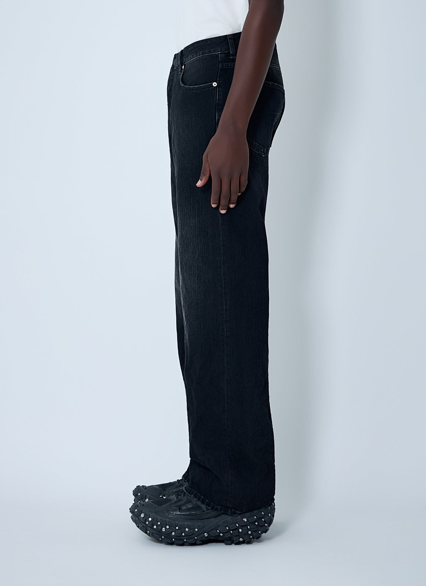 Balenciaga Men Distressed Denim Jeans BALENCIAGA