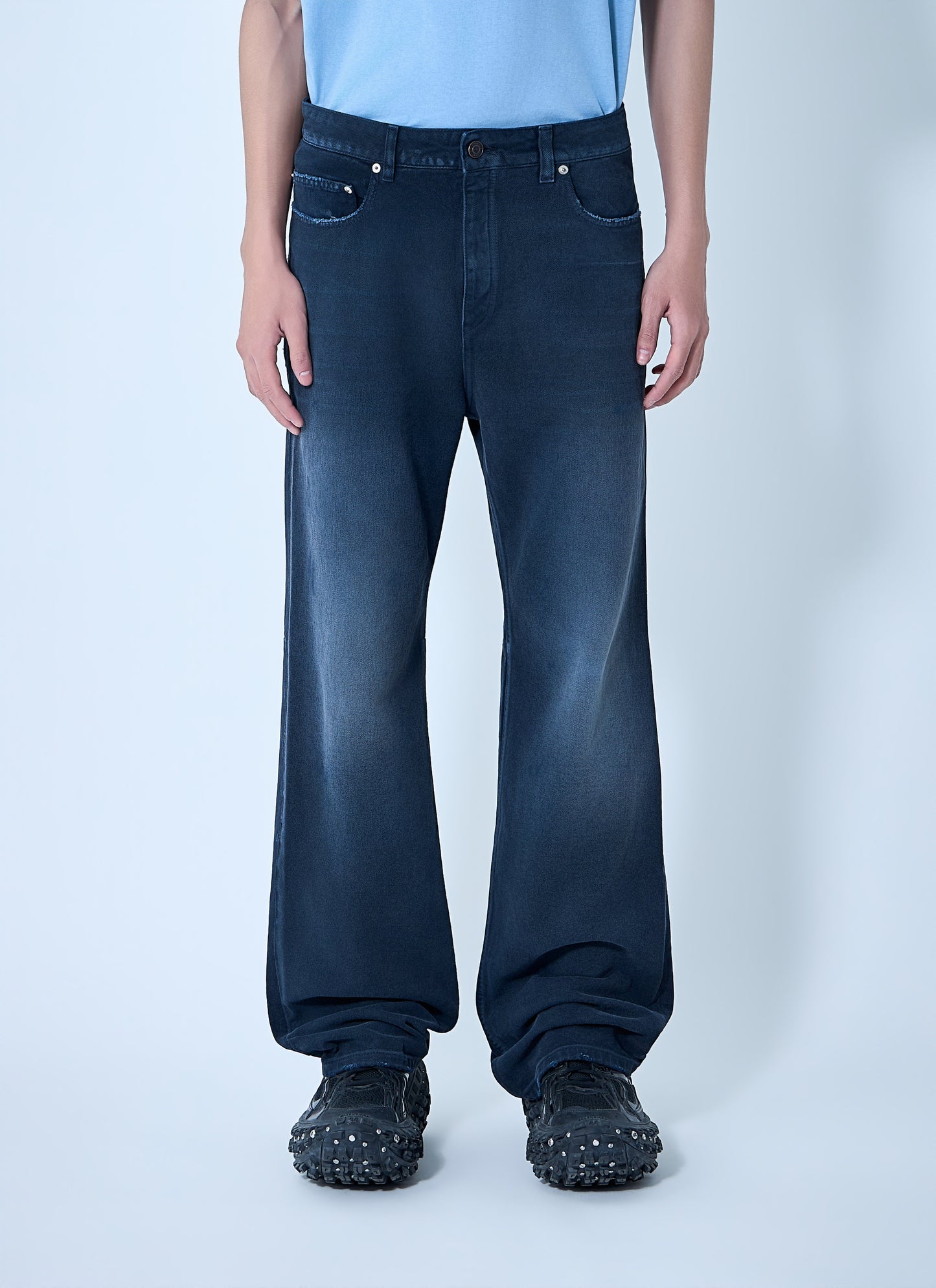 Balenciaga Men Curved Knee Pants BALENCIAGA