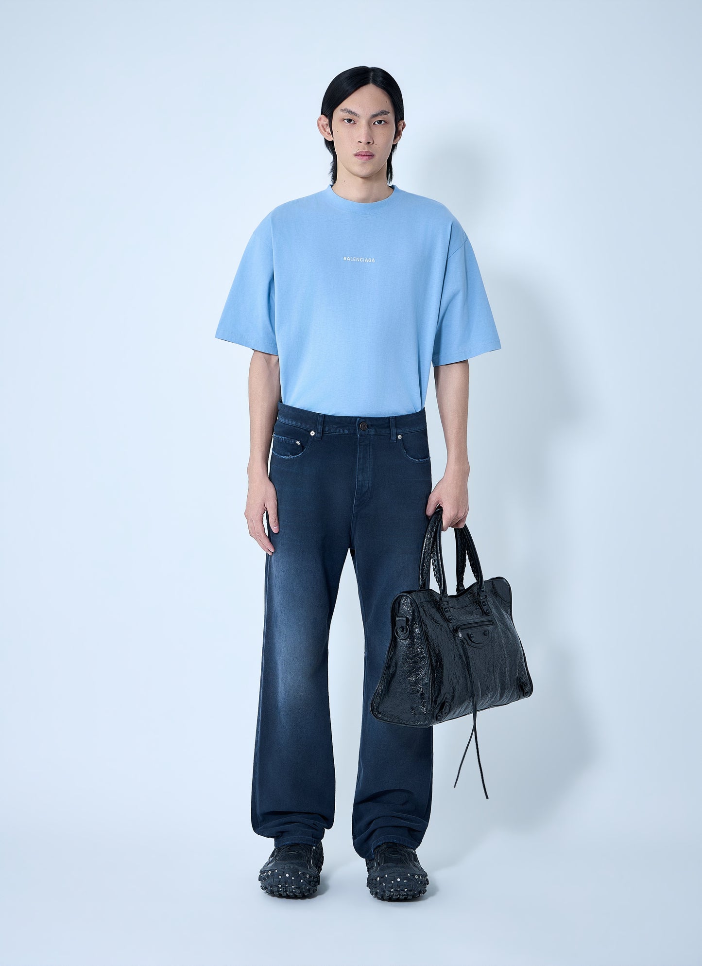 Balenciaga Men Curved Knee Pants BALENCIAGA