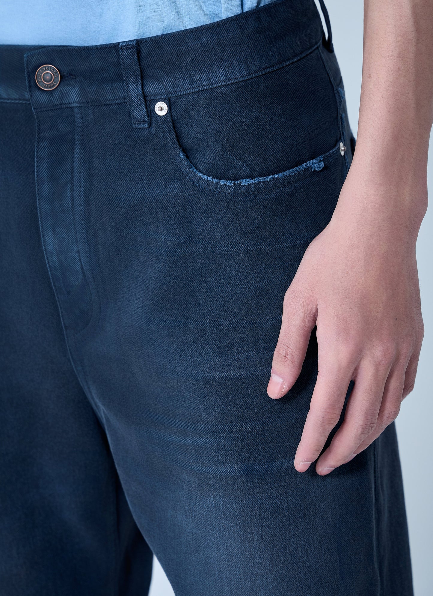 Balenciaga Men Curved Knee Pants BALENCIAGA