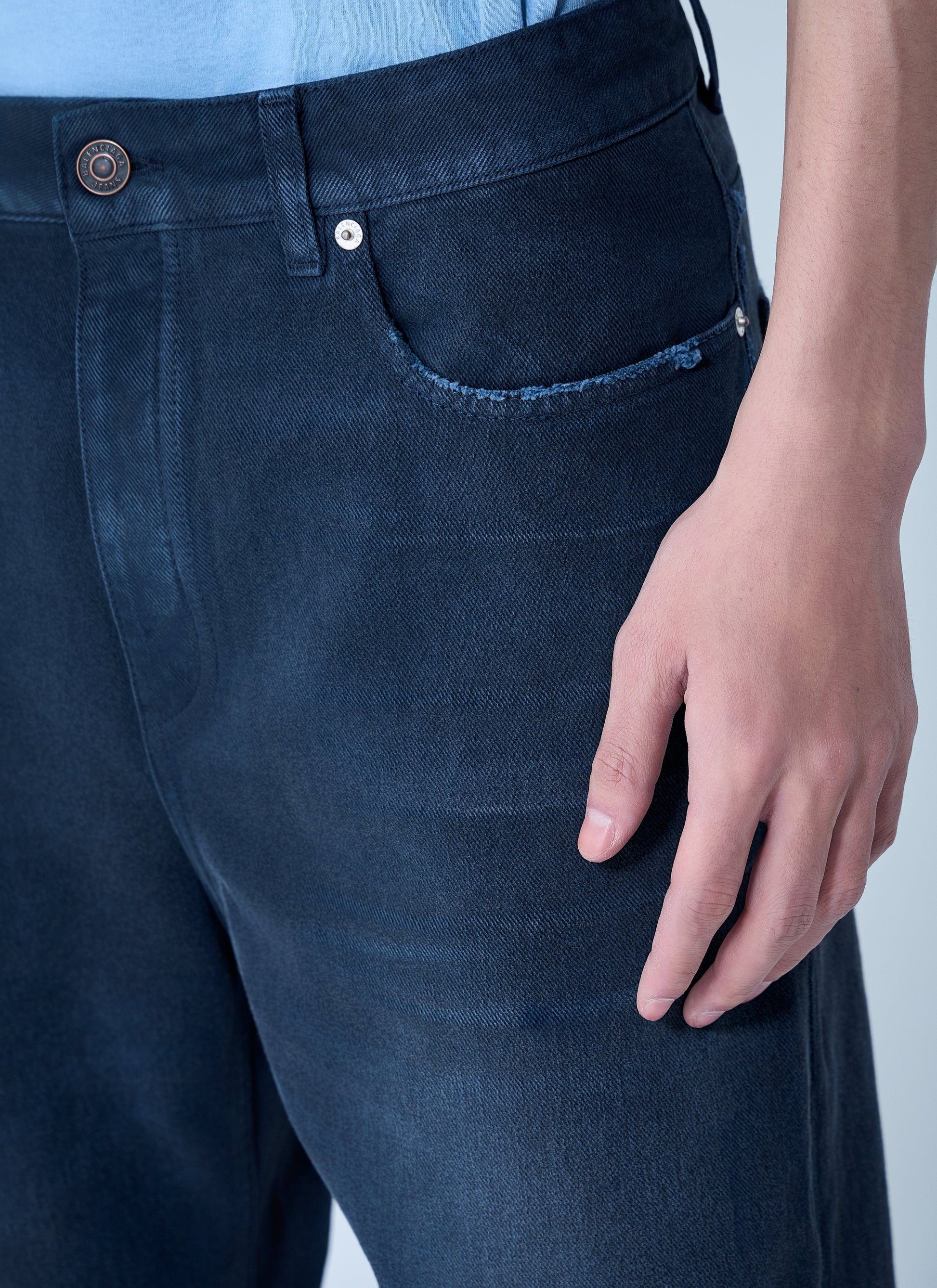 Balenciaga Men Curved Knee Pants BALENCIAGA