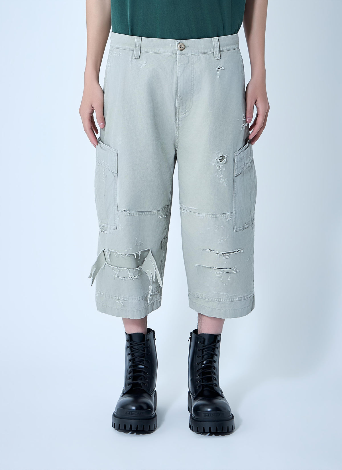 Balenciaga Men Cropped Cargo Pants BALENCIAGA