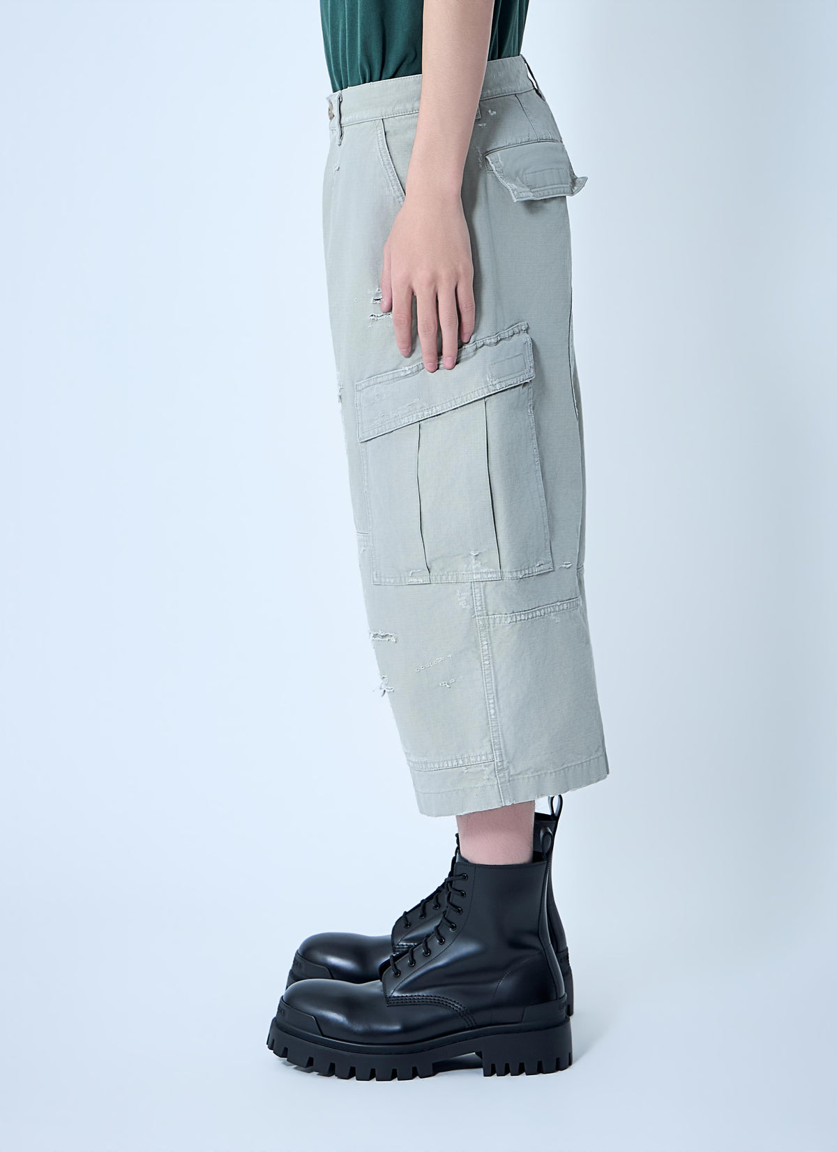 Balenciaga Men Cropped Cargo Pants BALENCIAGA