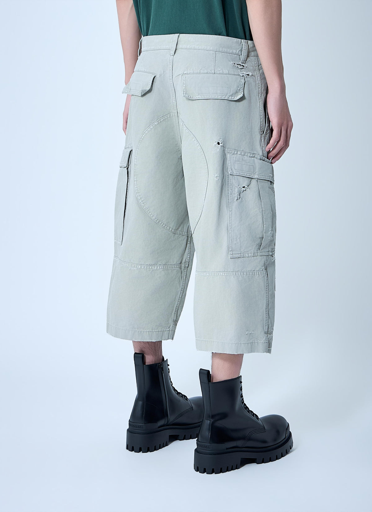 Balenciaga Men Cropped Cargo Pants BALENCIAGA