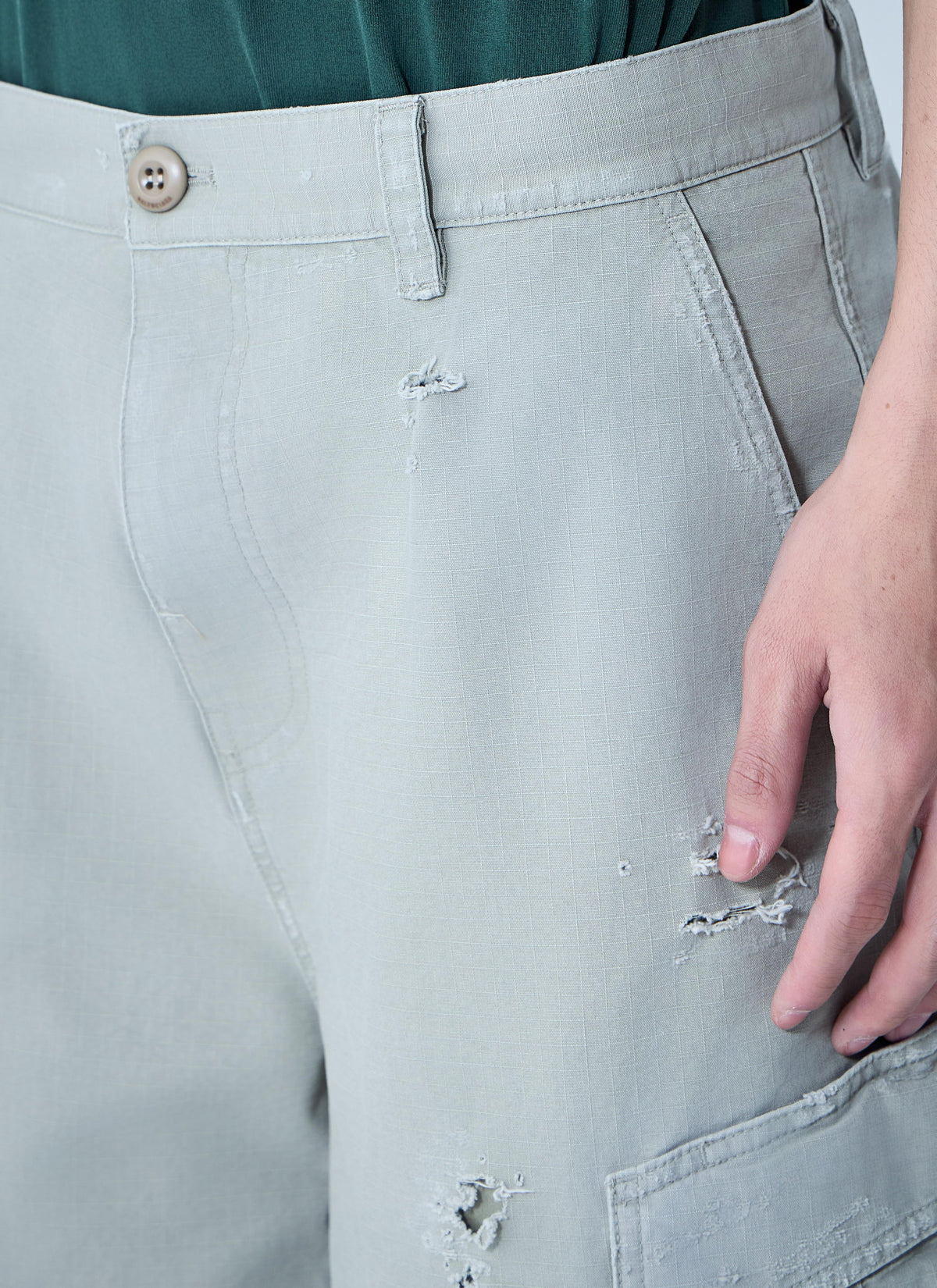 Balenciaga Men Cropped Cargo Pants BALENCIAGA