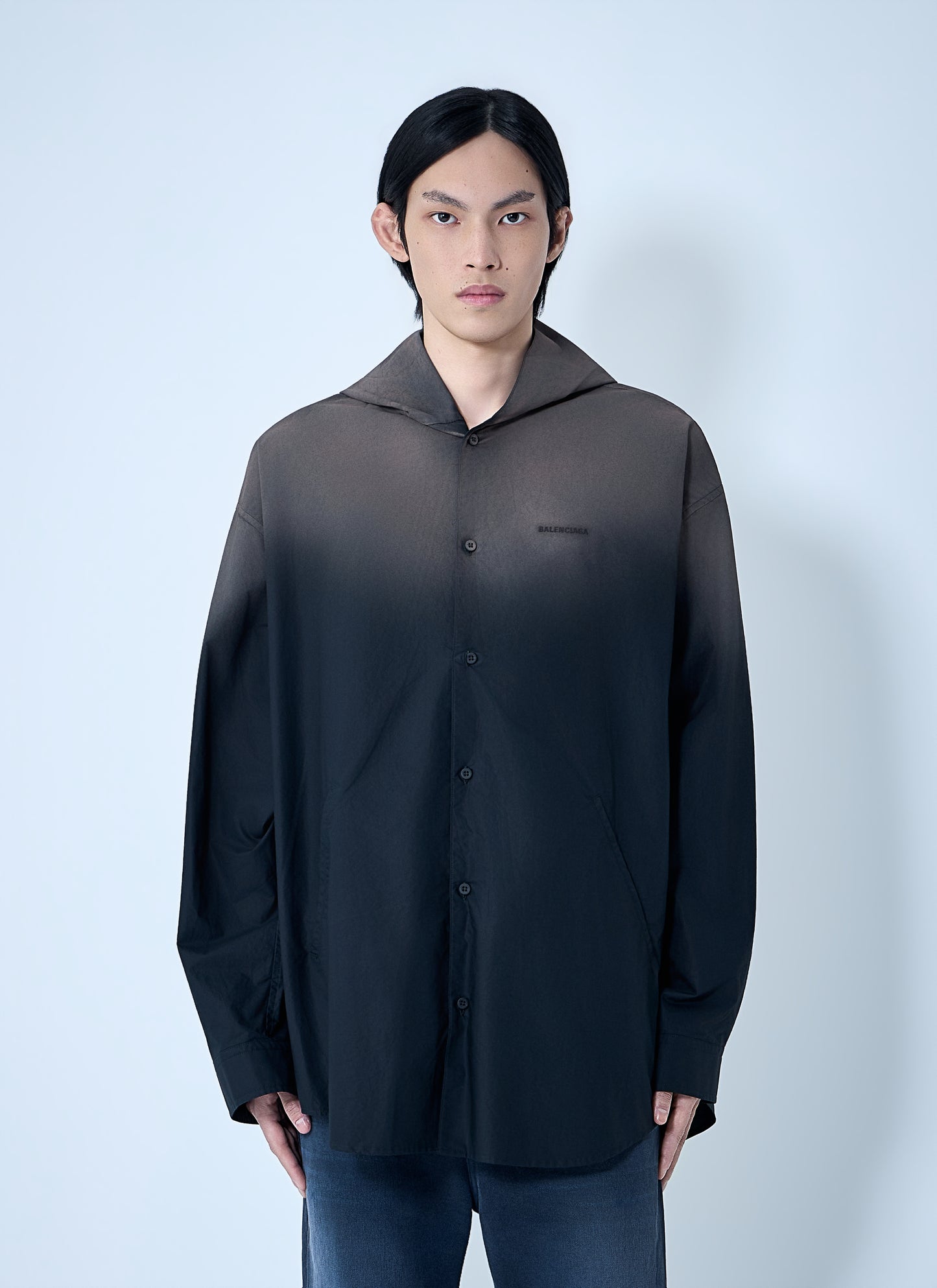 Balenciaga Men Hooded Shirt BALENCIAGA