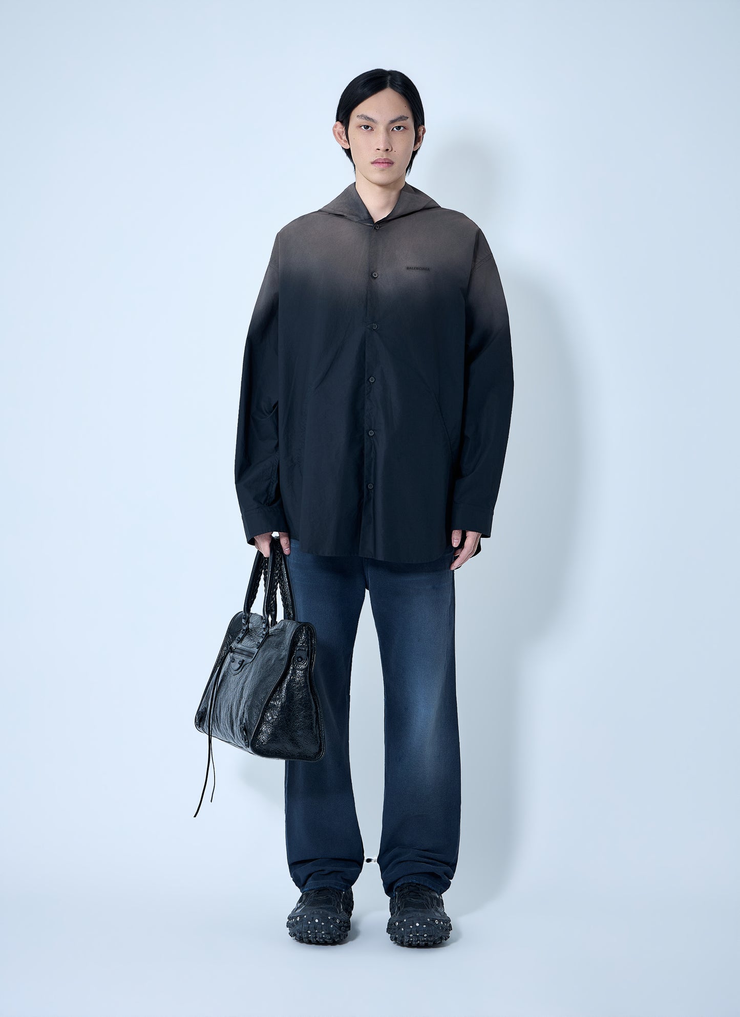 Balenciaga Men Hooded Shirt BALENCIAGA