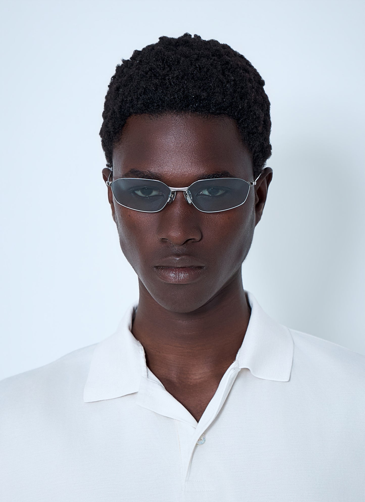 Balenciaga Men Invisible 2.0 Oval Sunglasses BALENCIAGA