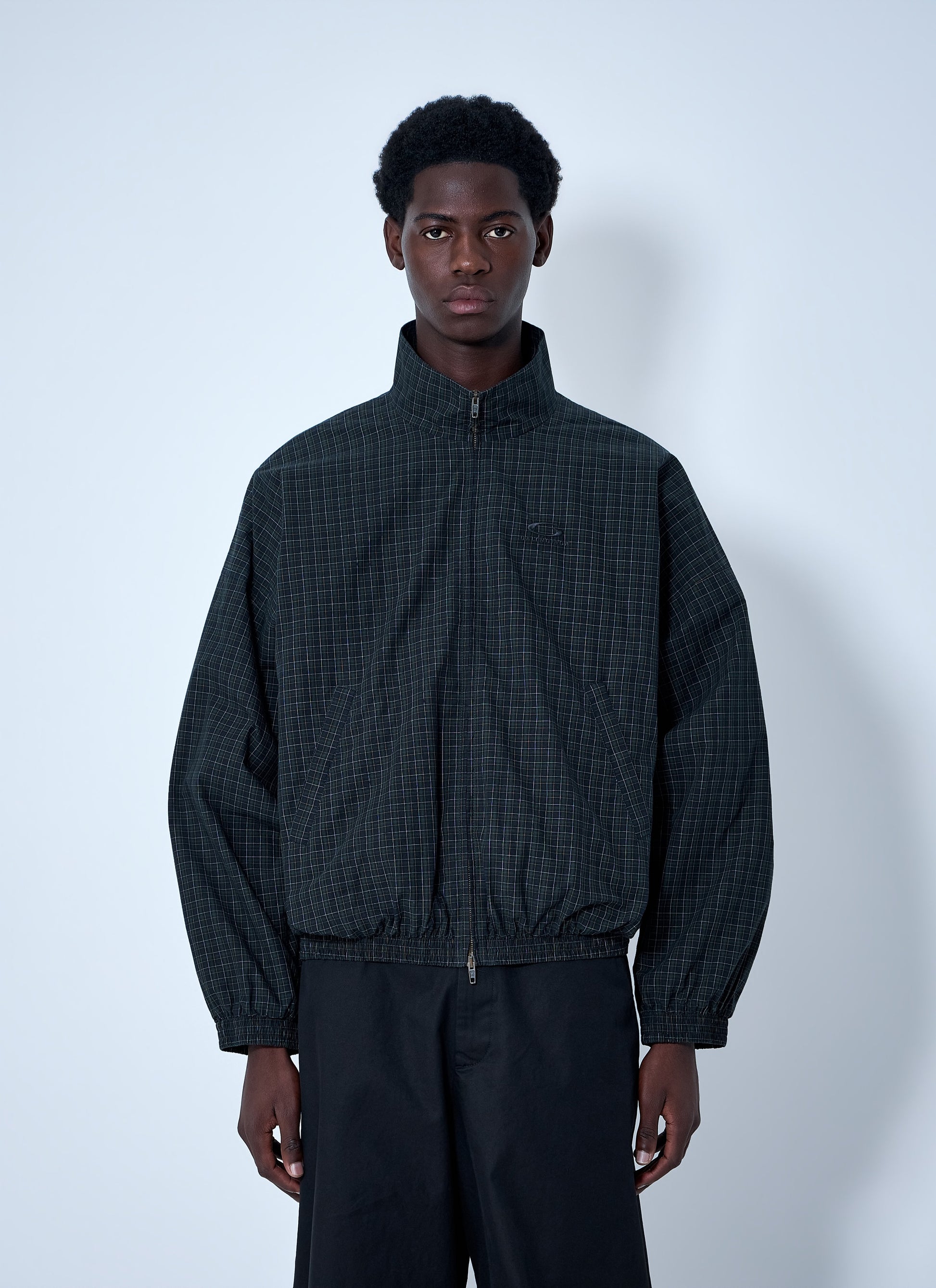 Balenciaga Men Checked Zip Jacket BALENCIAGA