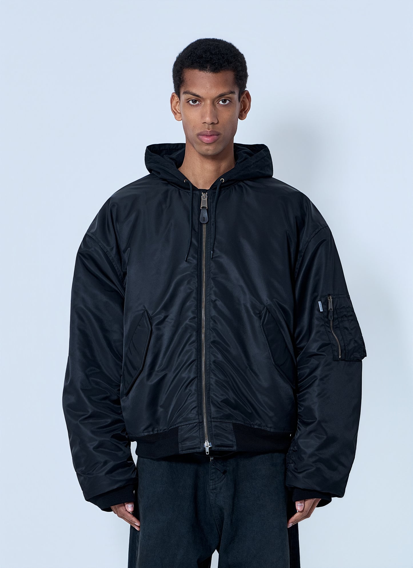 Balenciaga Men Hooded Bomber Jacket BALENCIAGA