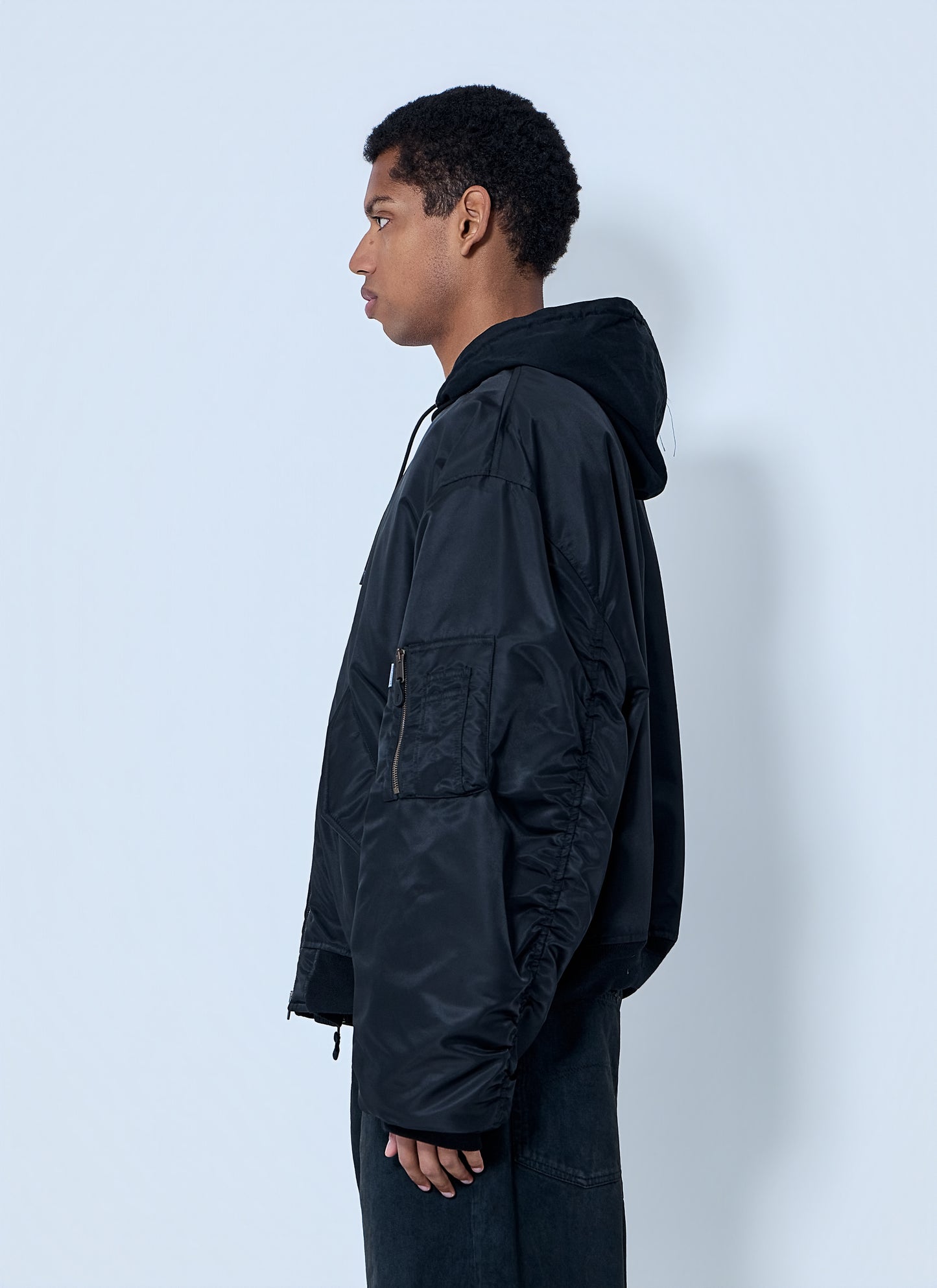 Balenciaga Men Hooded Bomber Jacket BALENCIAGA