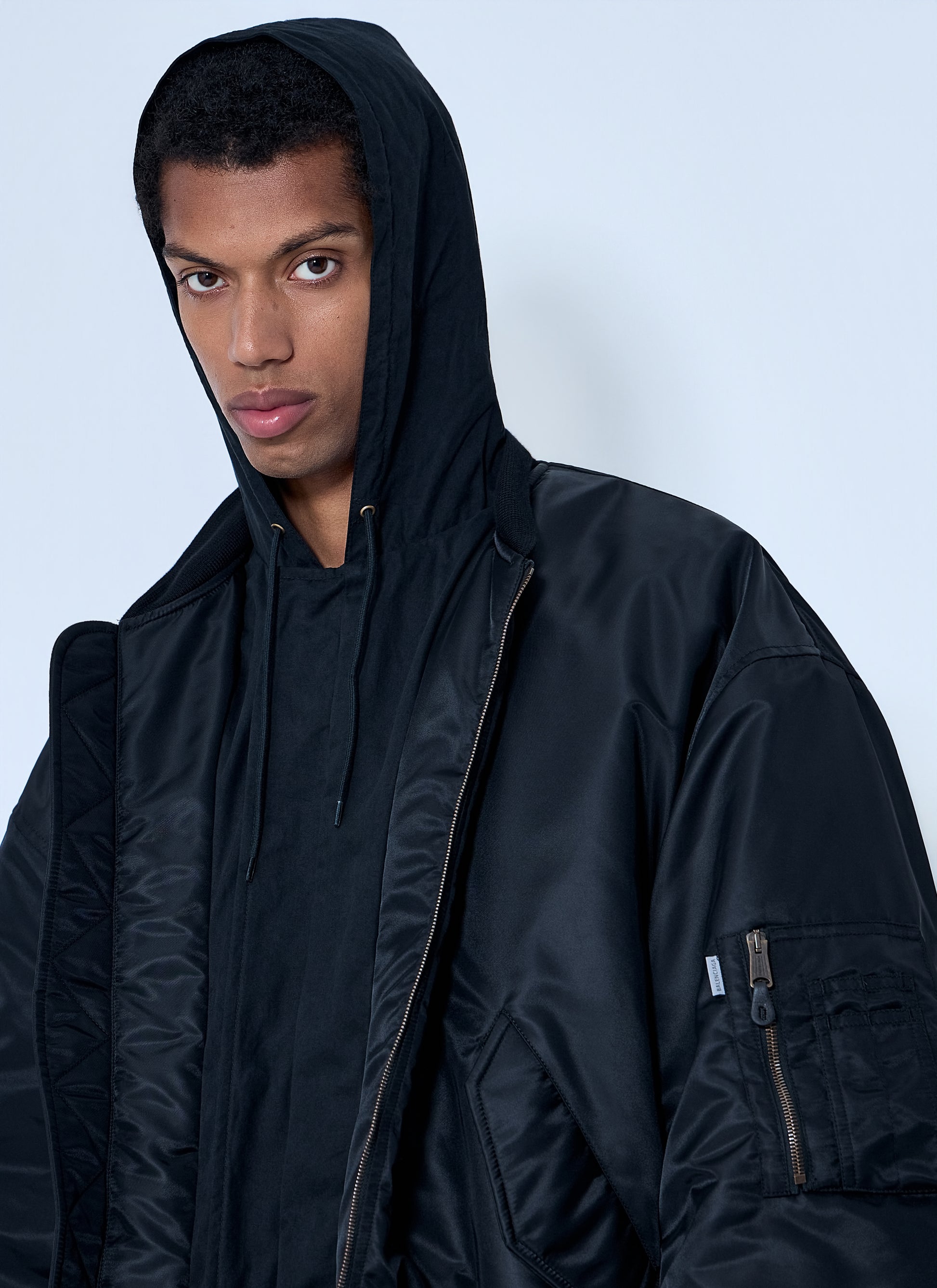 Balenciaga Men Hooded Bomber Jacket BALENCIAGA
