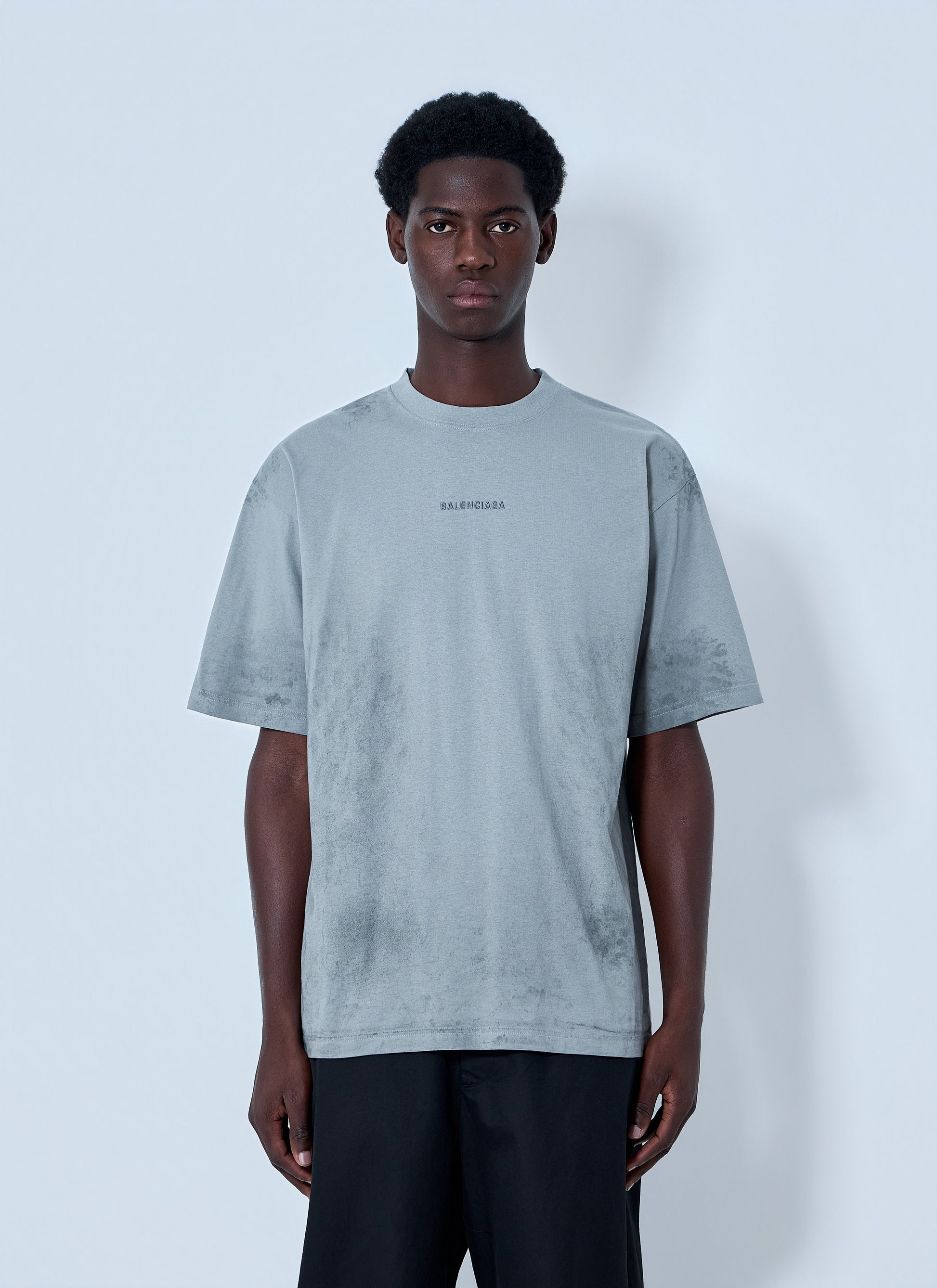 Balenciaga Men Logo Motif T-Shirt BALENCIAGA