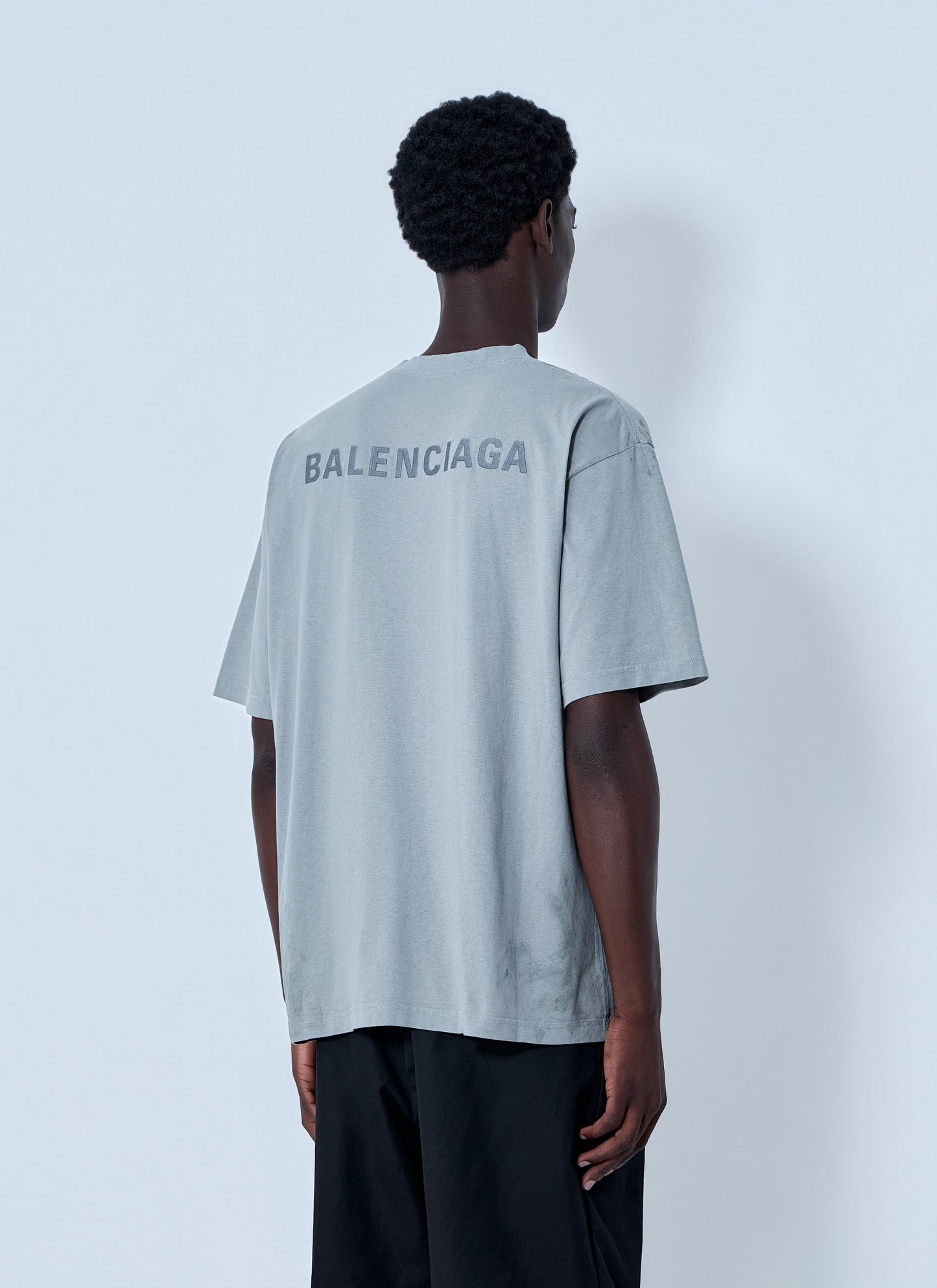 Balenciaga Men Logo Motif T-Shirt BALENCIAGA