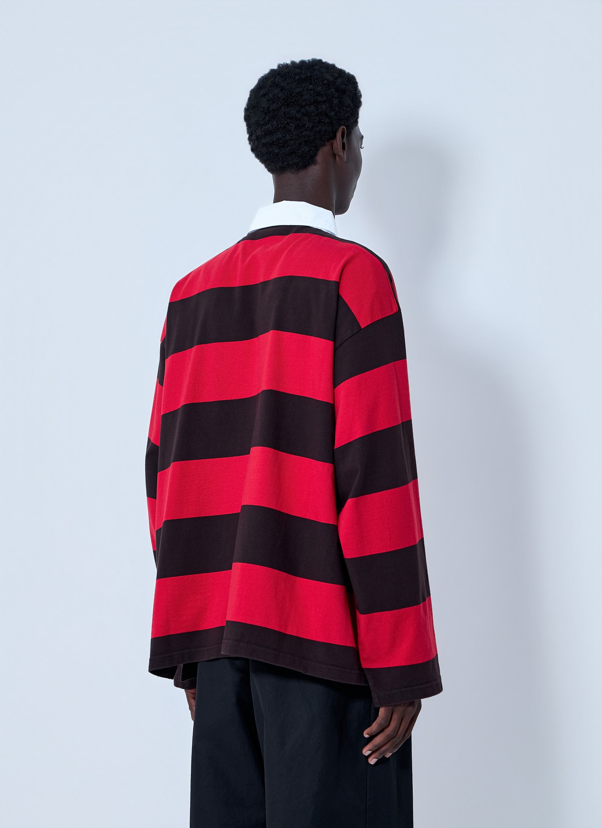 Balenciaga Men Striped Rugby T-Shirt BALENCIAGA