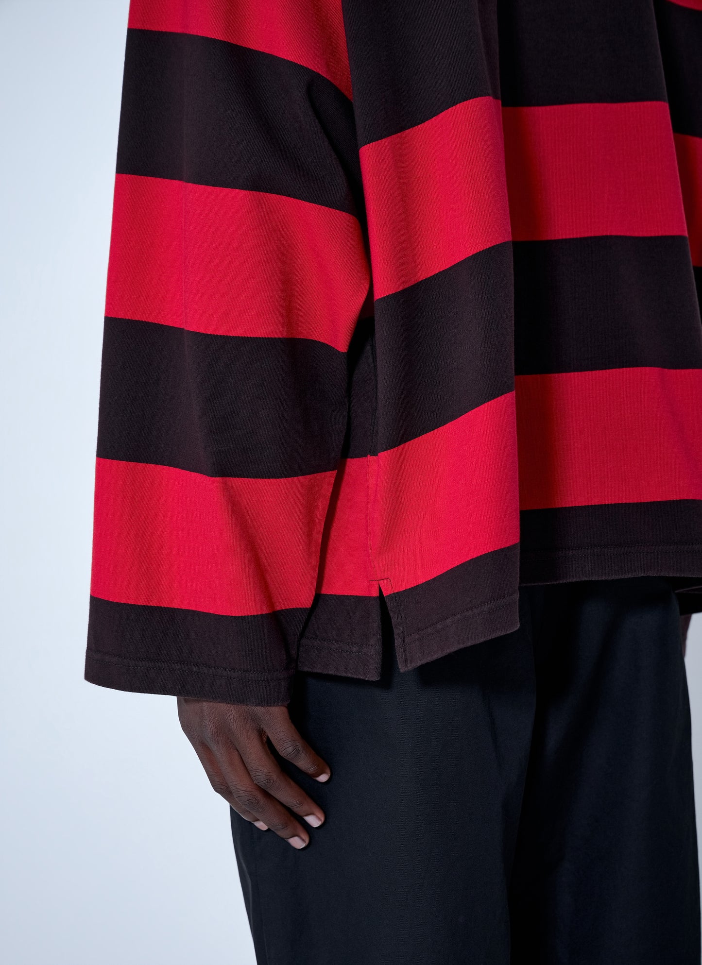 Balenciaga Men Striped Rugby T-Shirt BALENCIAGA