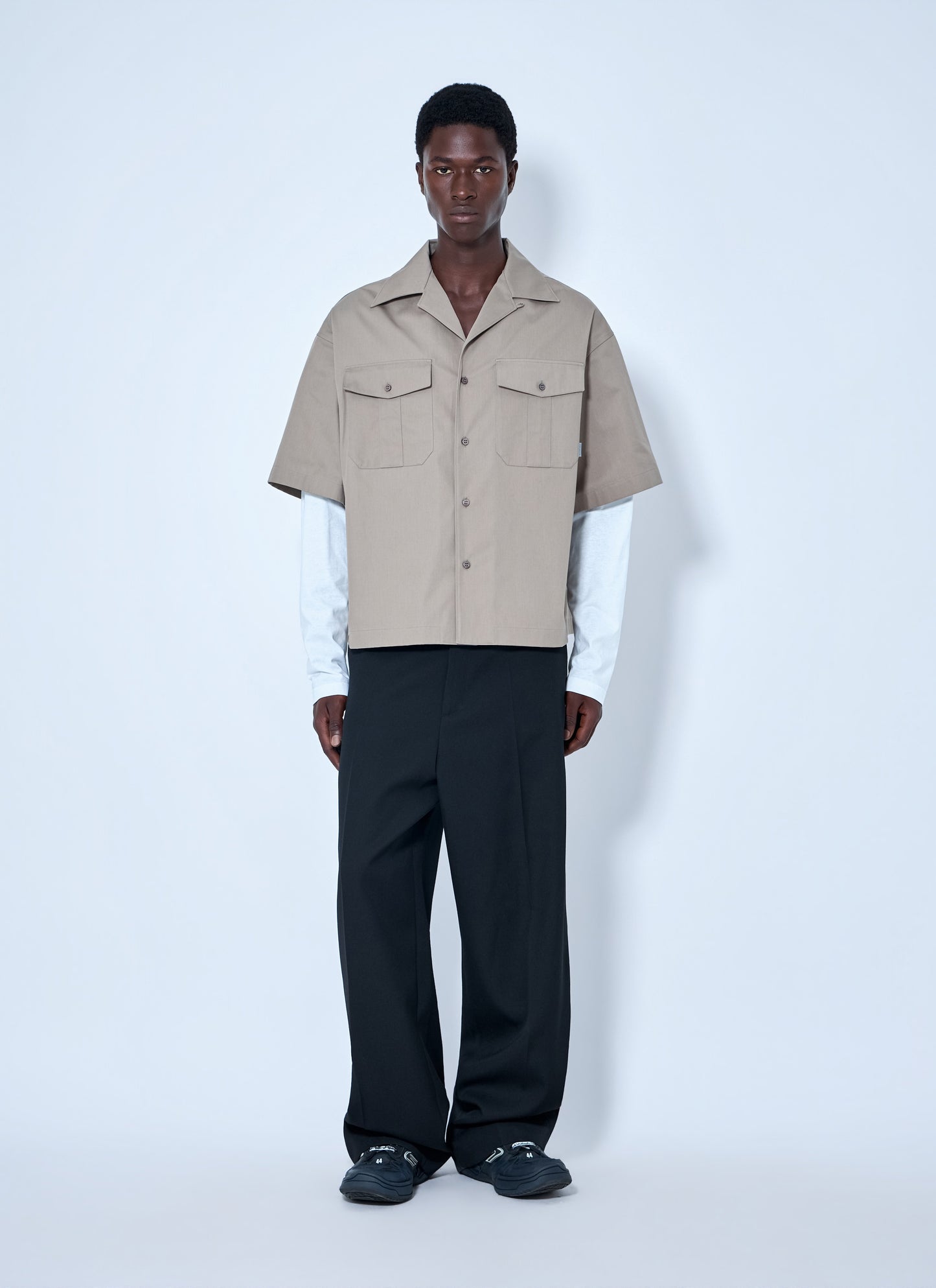Balenciaga Men Short-Sleeve Button-Down Shirt BALENCIAGA