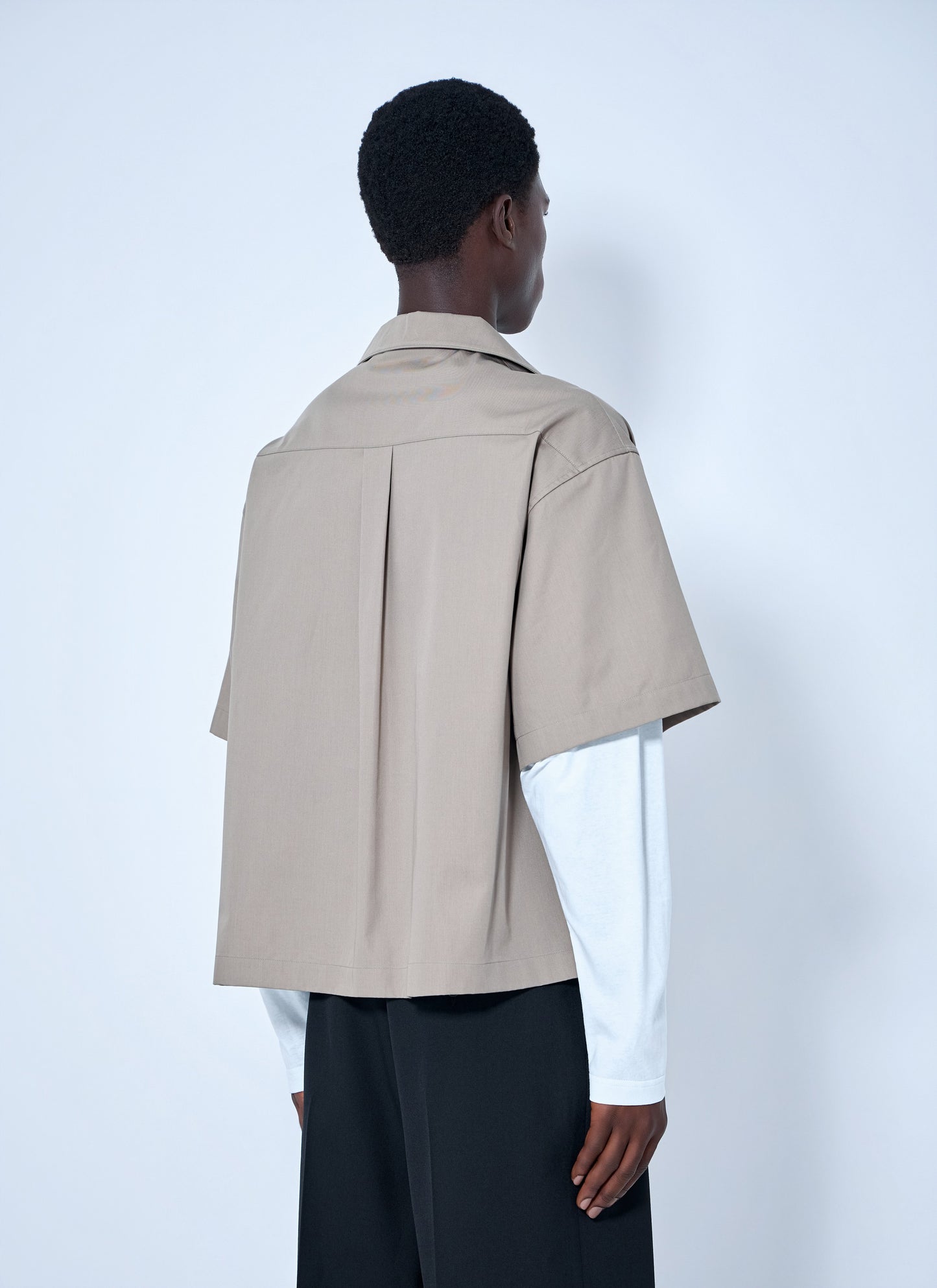 Balenciaga Men Short-Sleeve Button-Down Shirt BALENCIAGA