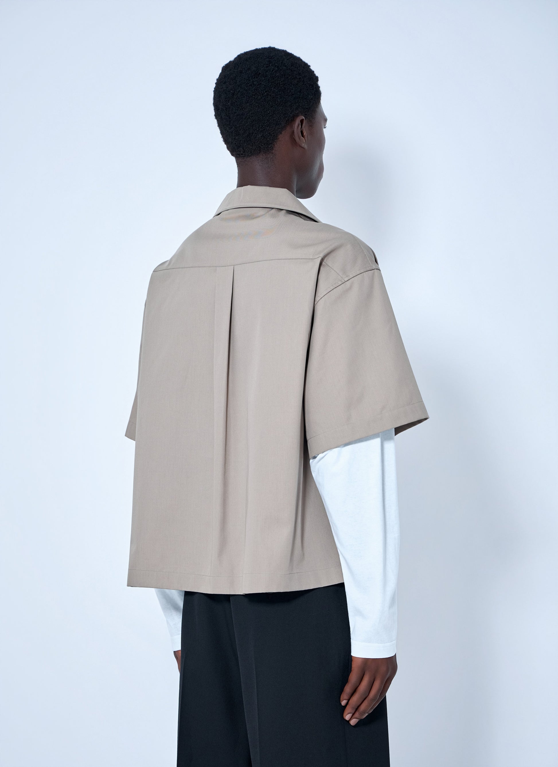 Balenciaga Men Short-Sleeve Button-Down Shirt BALENCIAGA